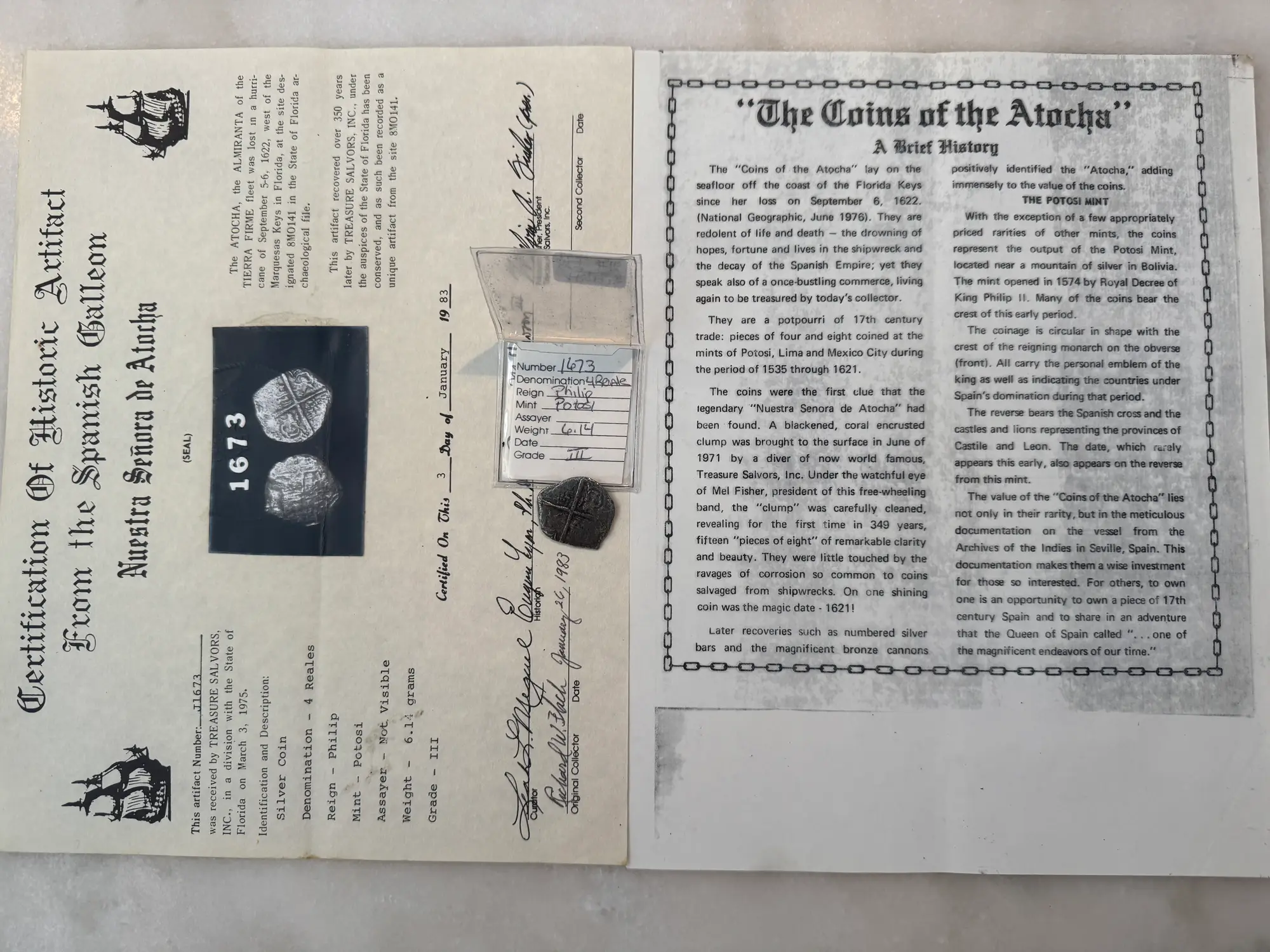 Bolivia 4 Reales 1598-21 "Atocha 1622 Shipwreck" Grade 3 10