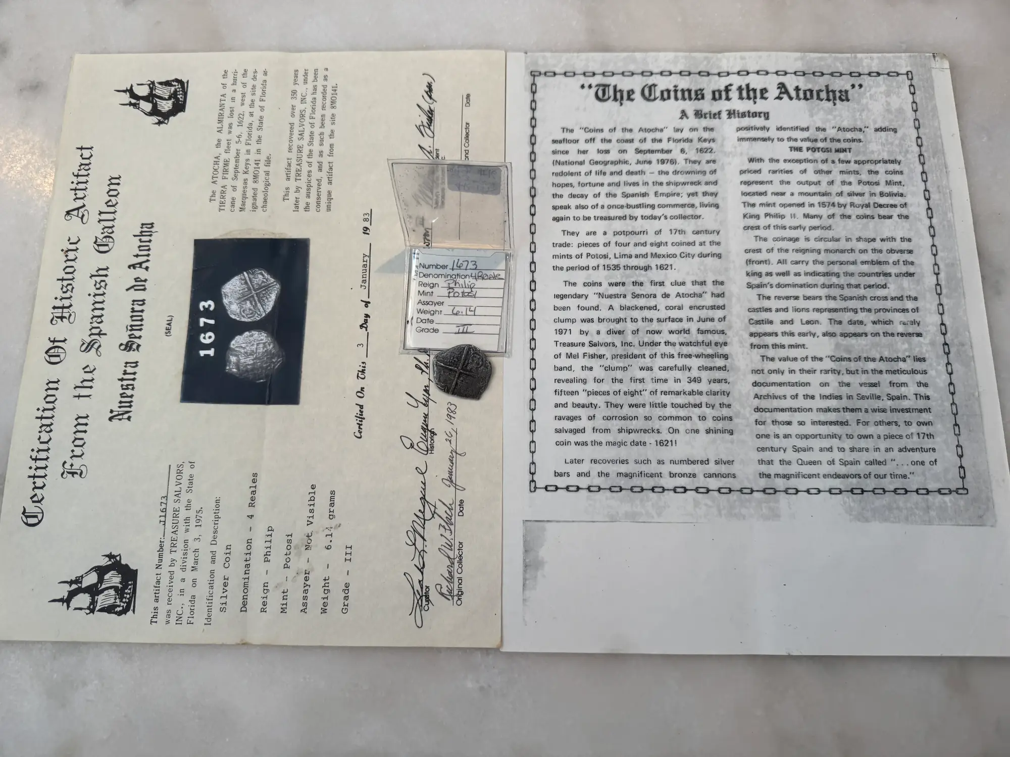 Bolivia 4 Reales 1598-21 "Atocha 1622 Shipwreck" Grade 3 11