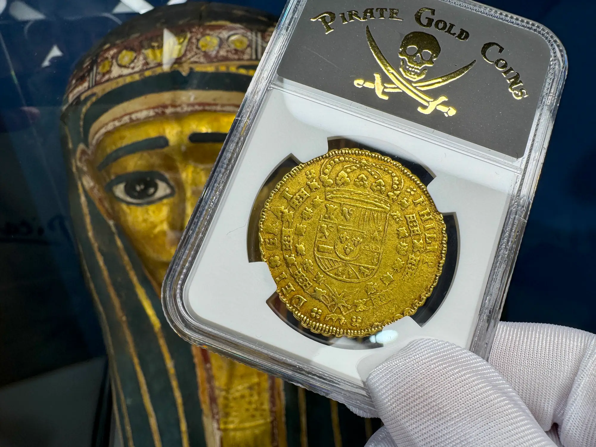 Spain 8 Escudos 1712 "Philip V" NGC 55 5