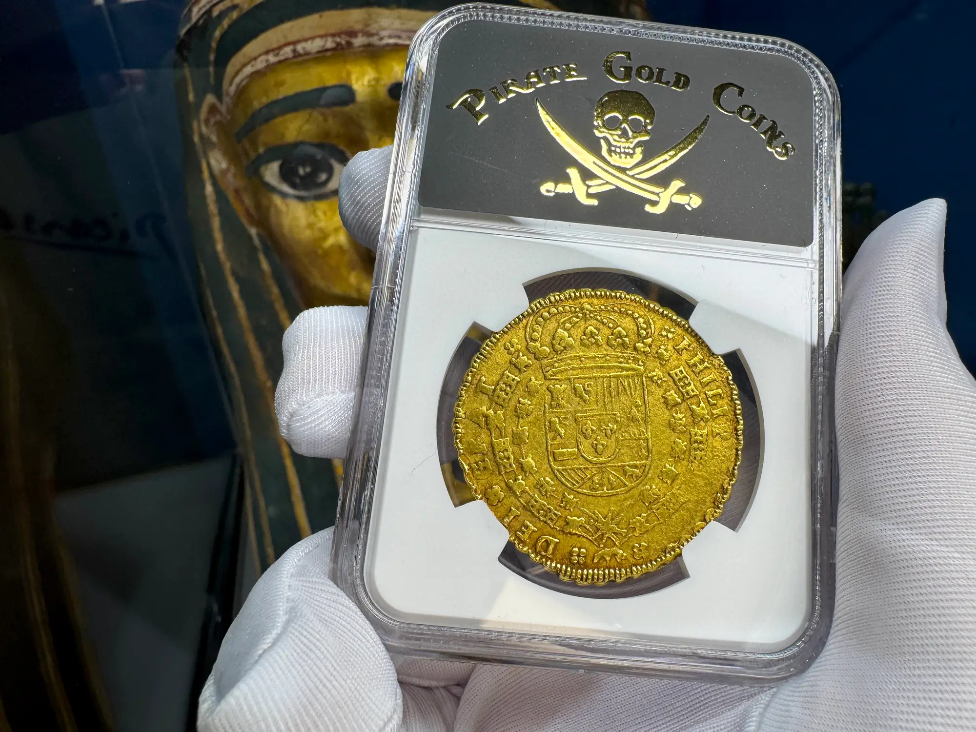 Spain 8 Escudos 1712 "Philip V" NGC 55 8