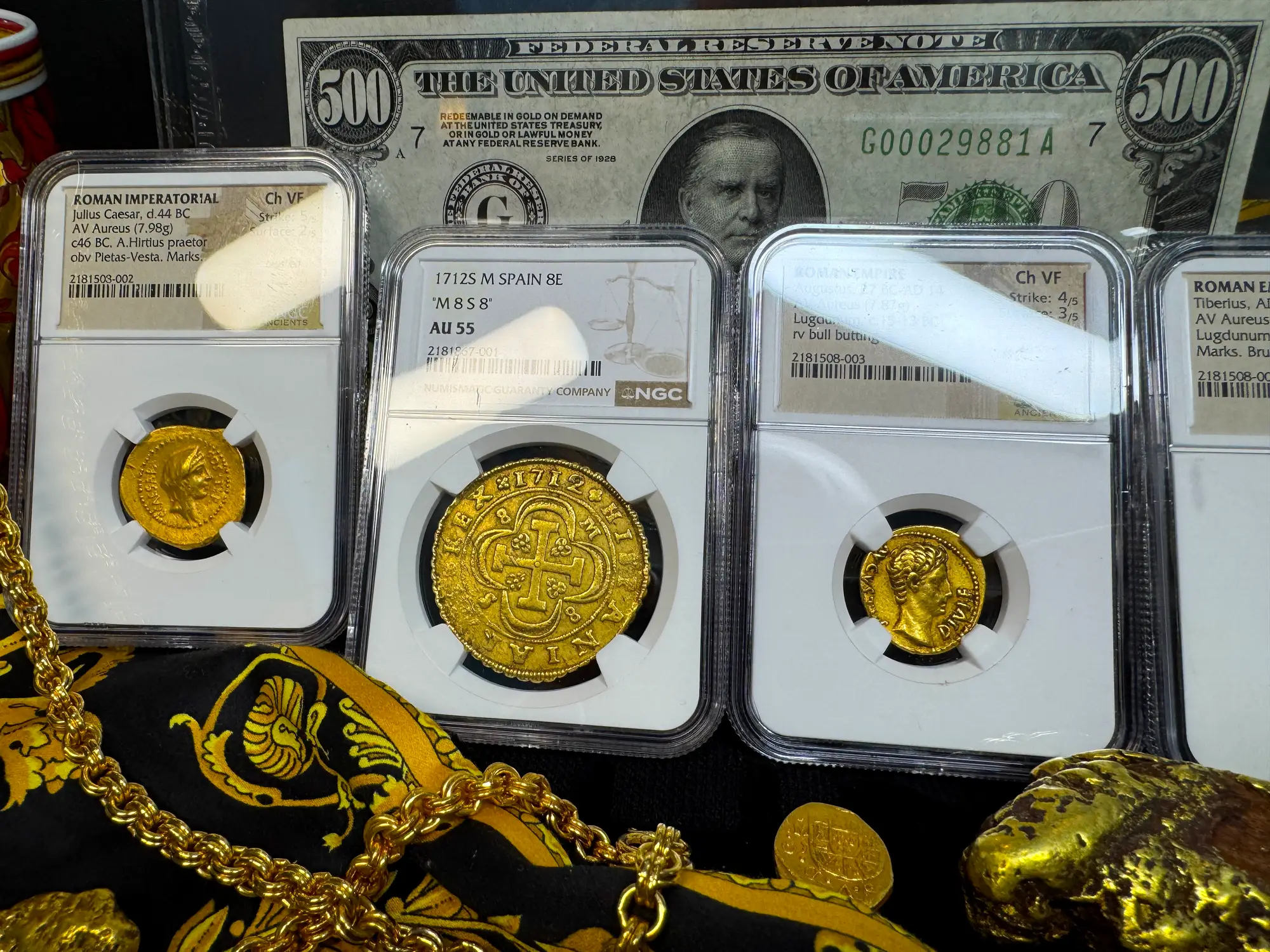 Spain 8 Escudos 1712 "Philip V" NGC 55 12