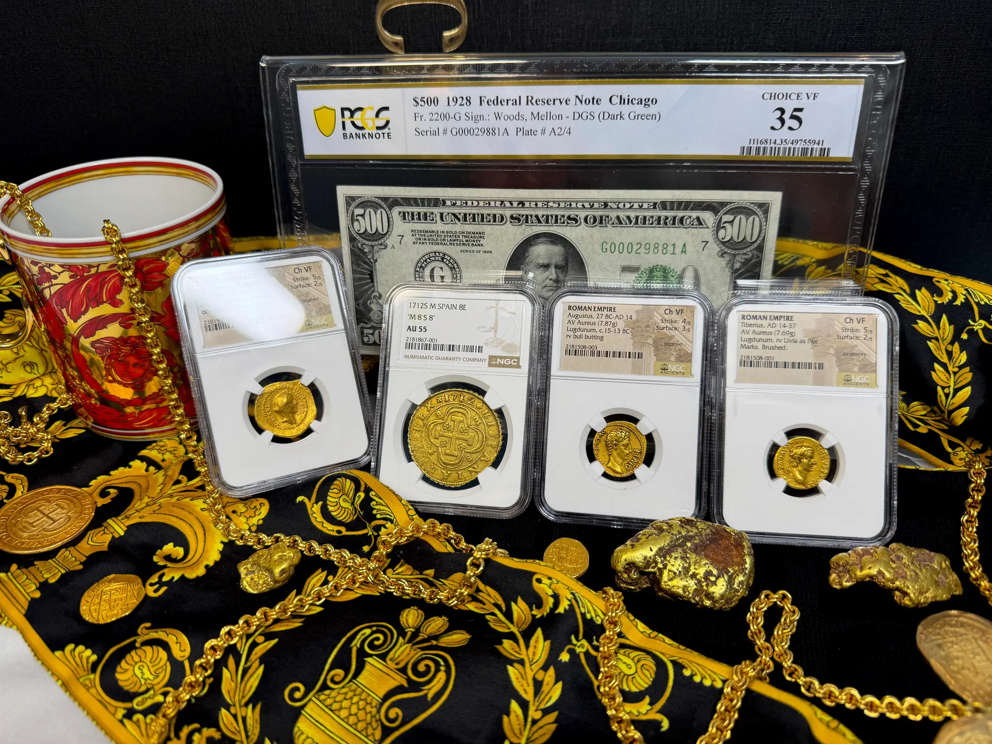 Spain 8 Escudos 1712 "Philip V" NGC 55 17