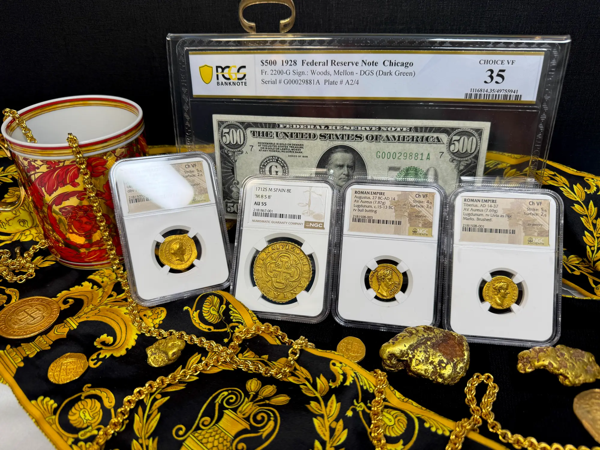 Spain 8 Escudos 1712 "Philip V" NGC 55 18