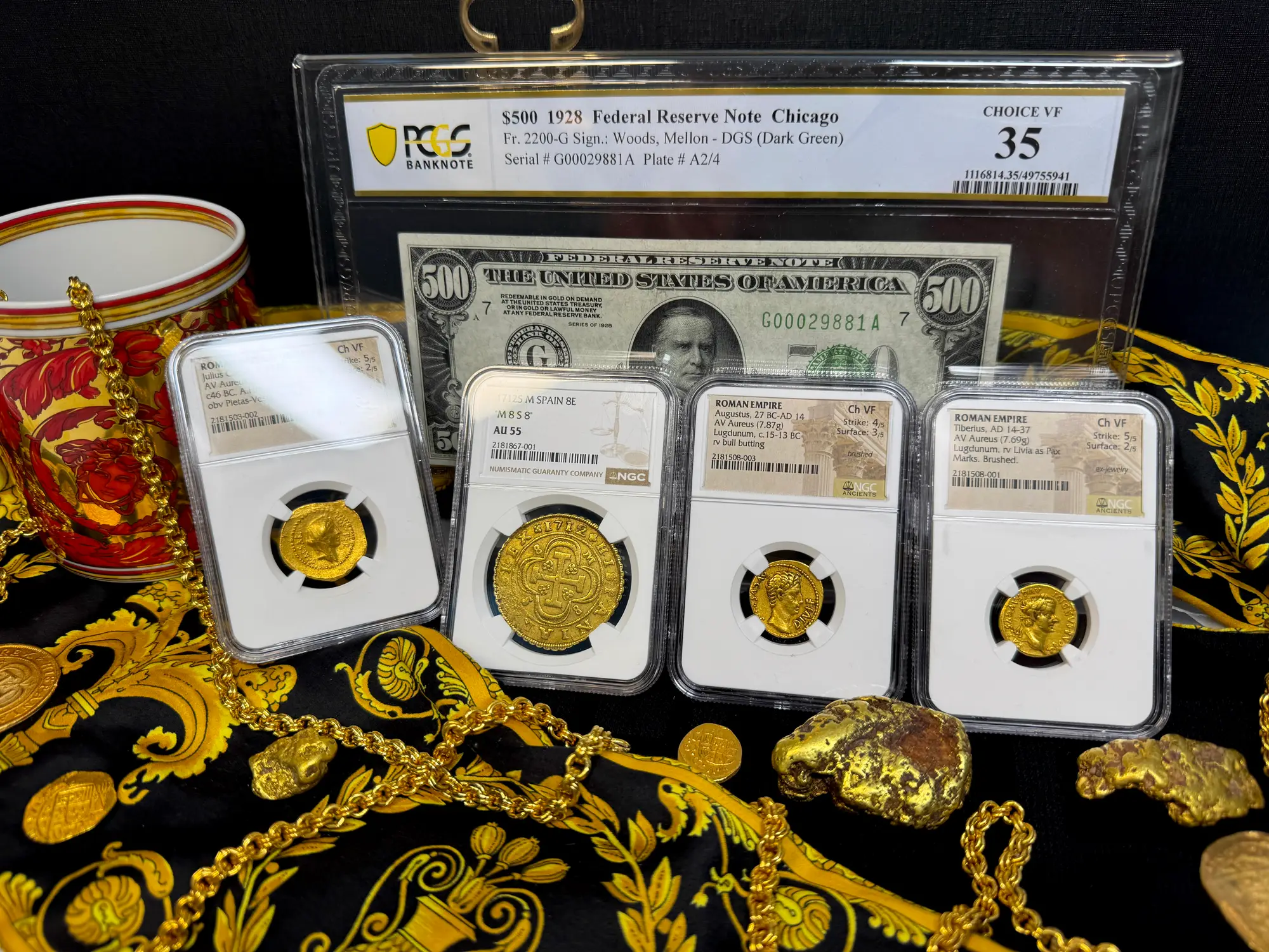 Spain 8 Escudos 1712 "Philip V" NGC 55 19