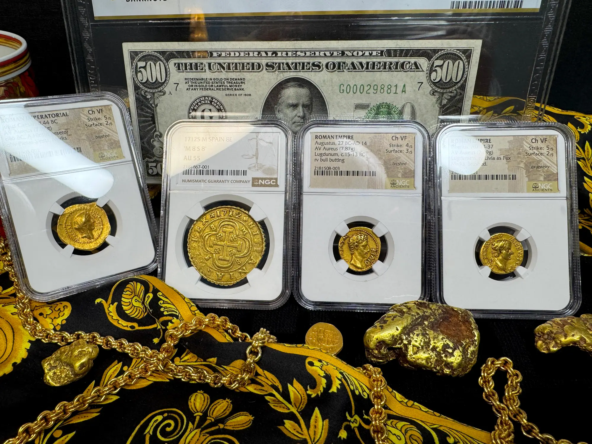 Spain 8 Escudos 1712 "Philip V" NGC 55 20