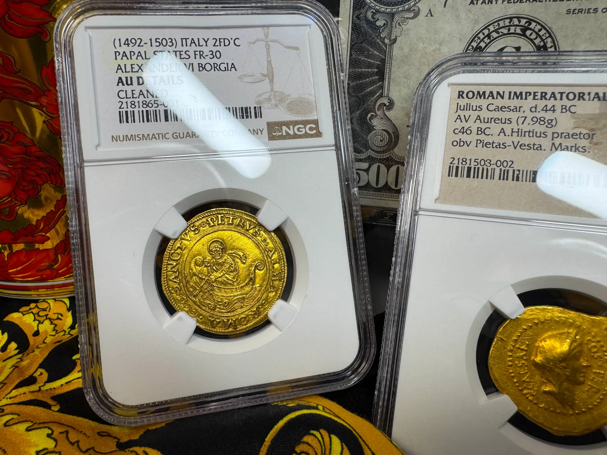 Italy "St Peter Fishing" 2 Fiorini NGC AU  5