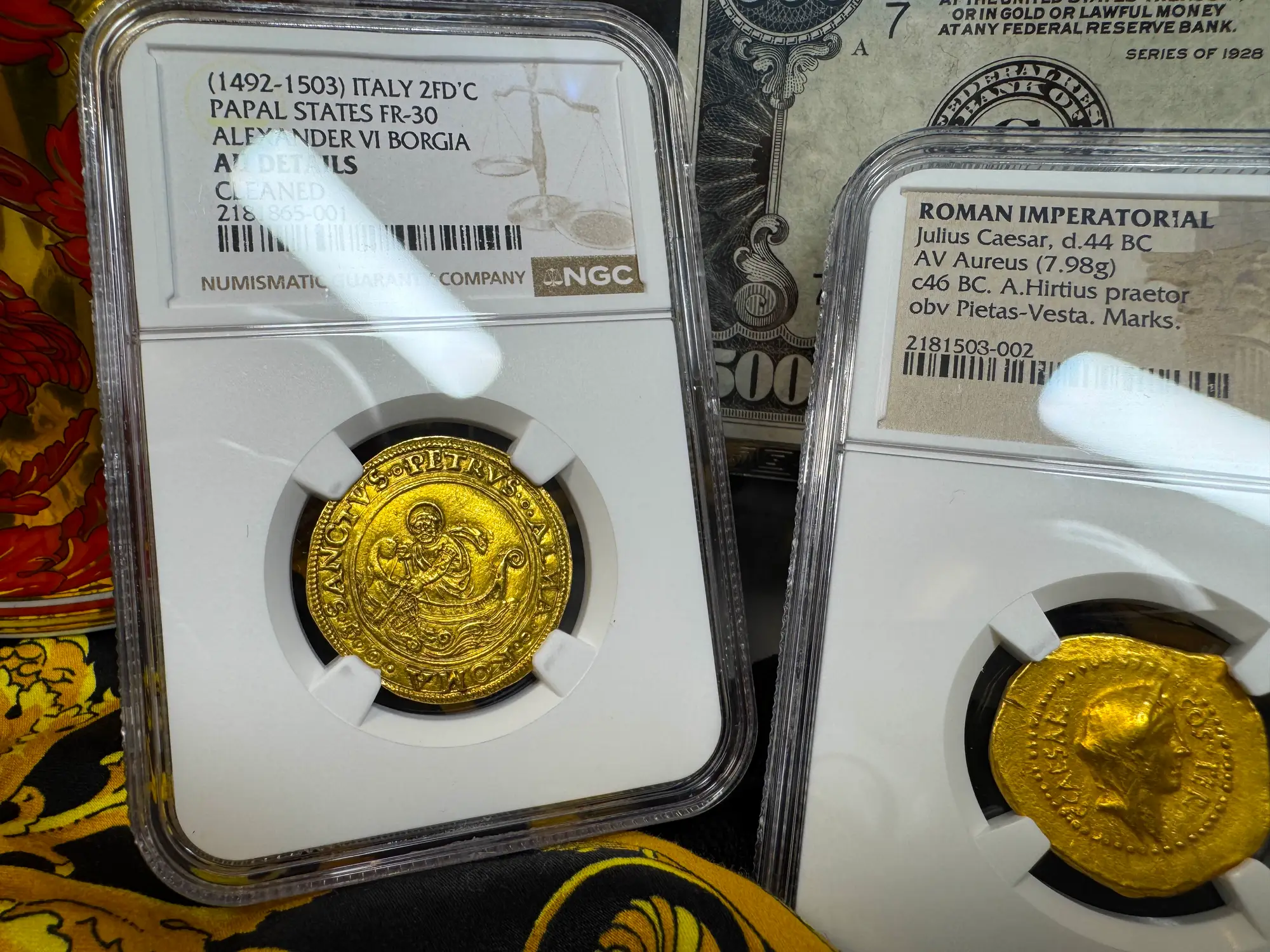 Italy "St Peter Fishing" 2 Fiorini NGC AU  7