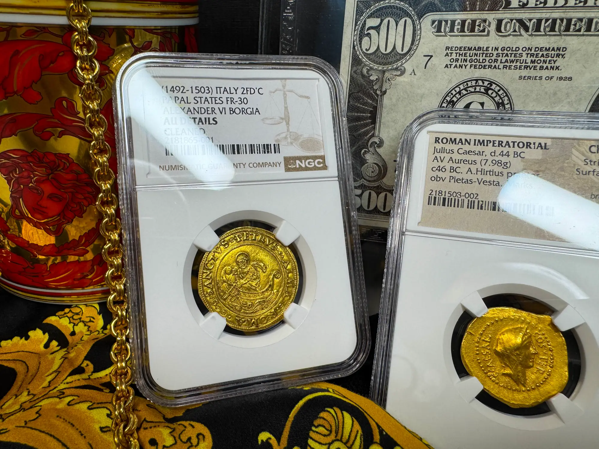 Italy "St Peter Fishing" 2 Fiorini NGC AU  8