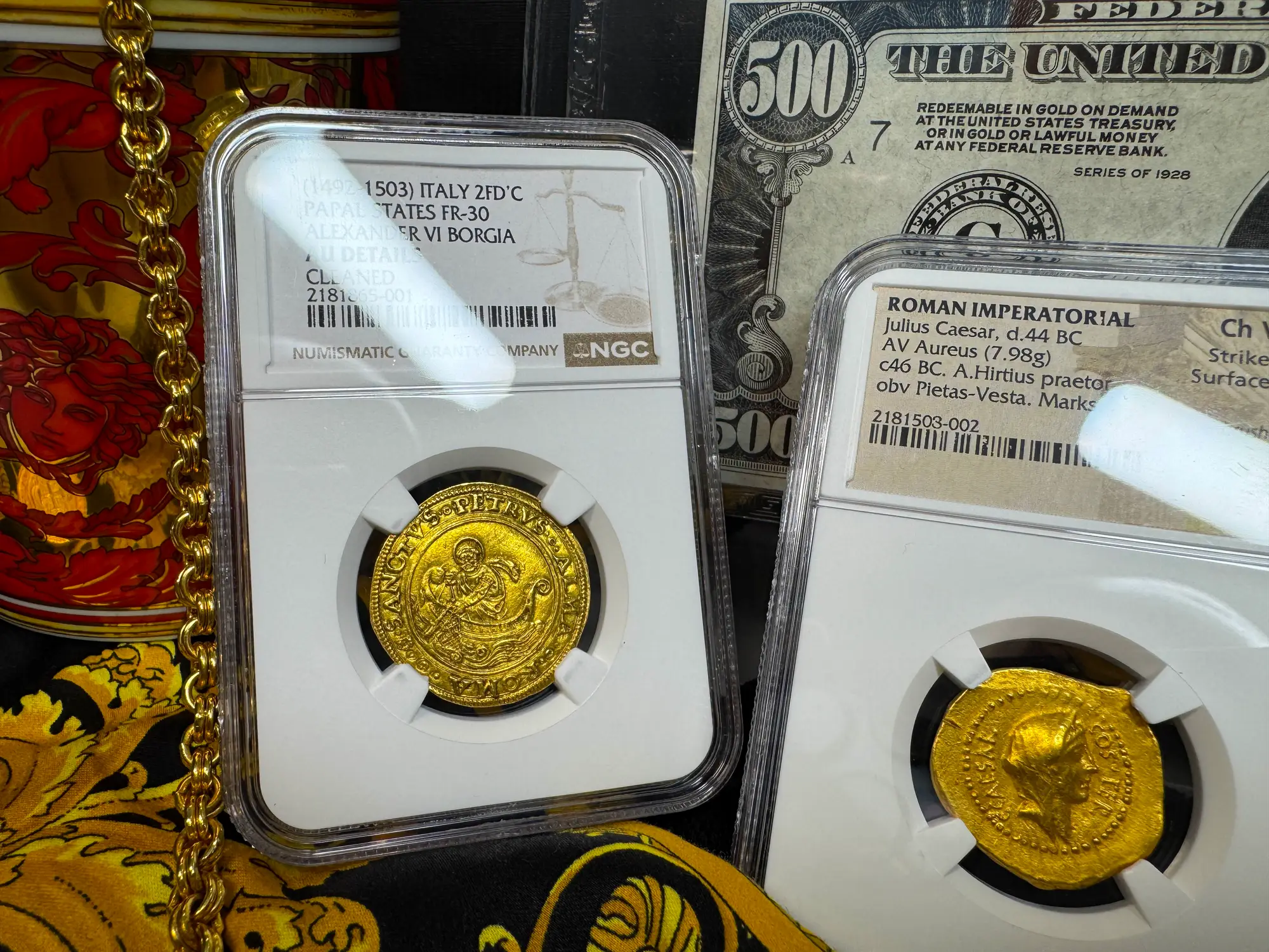 Italy "St Peter Fishing" 2 Fiorini NGC AU  25