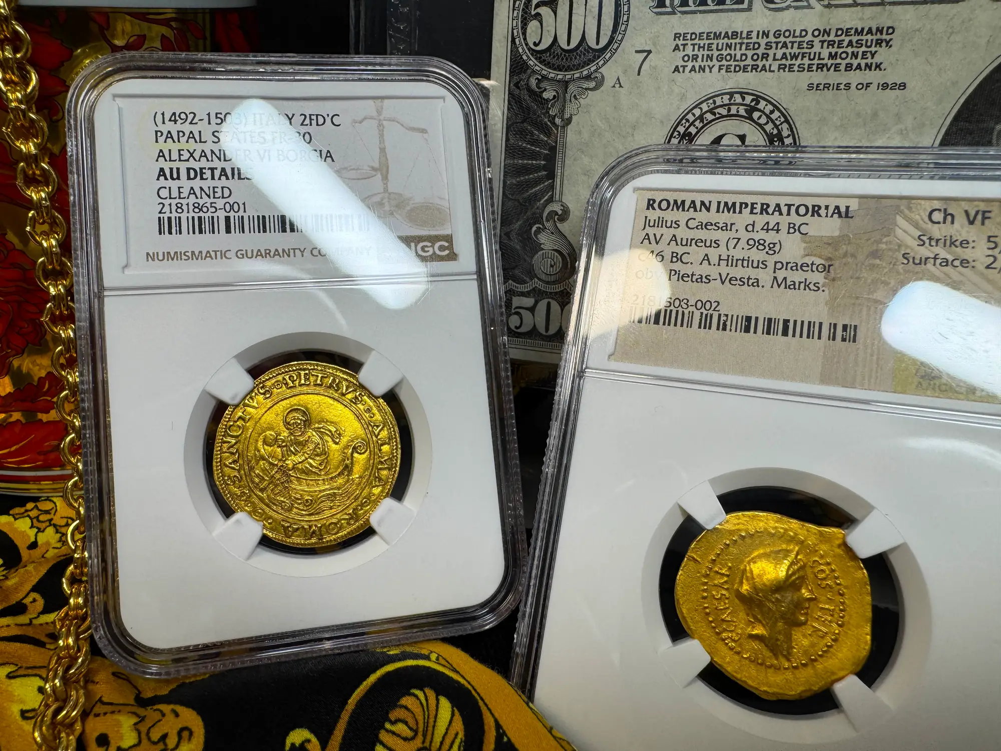 Italy "St Peter Fishing" 2 Fiorini NGC AU  28