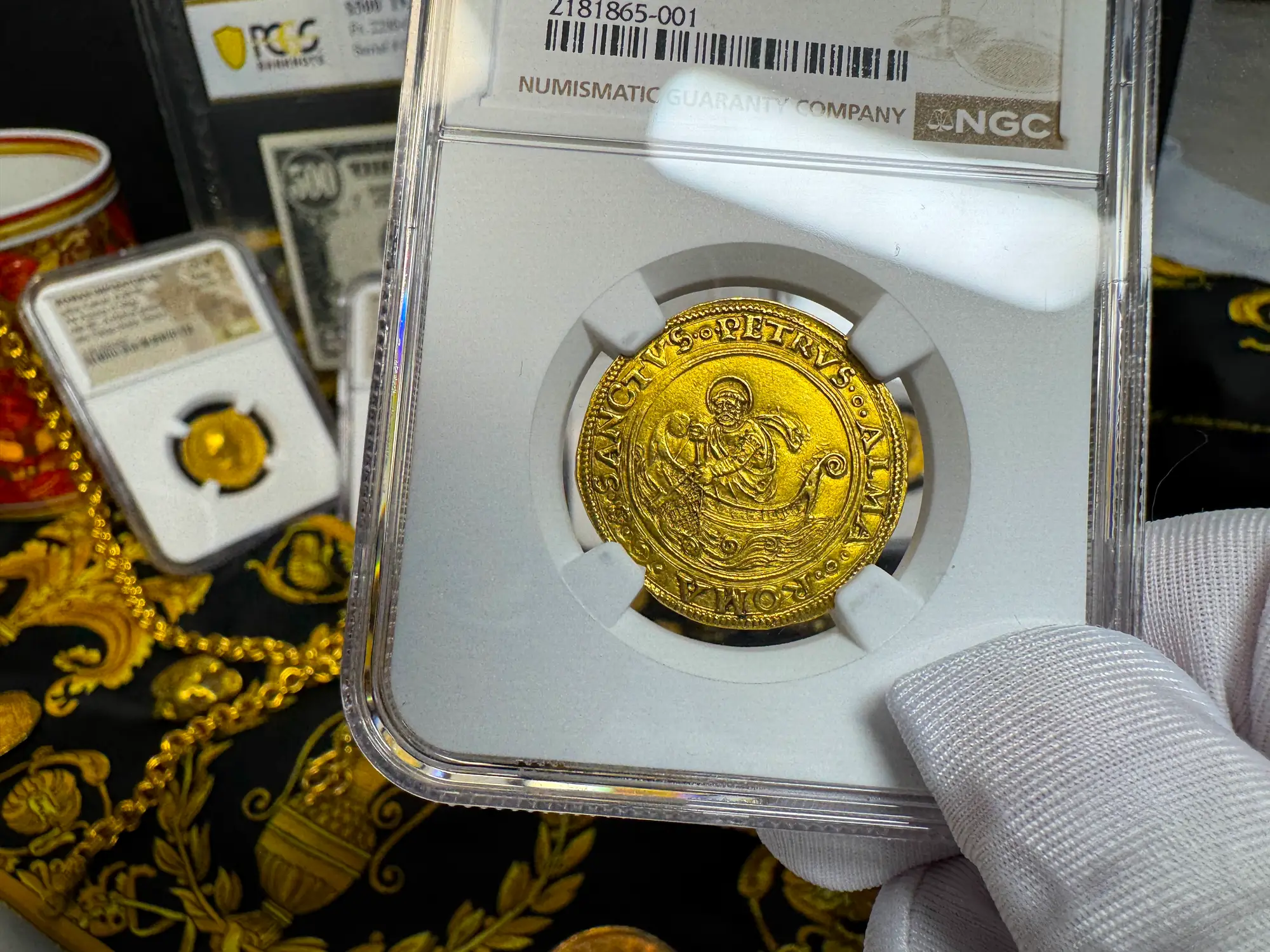 Italy "St Peter Fishing" 2 Fiorini NGC AU  24