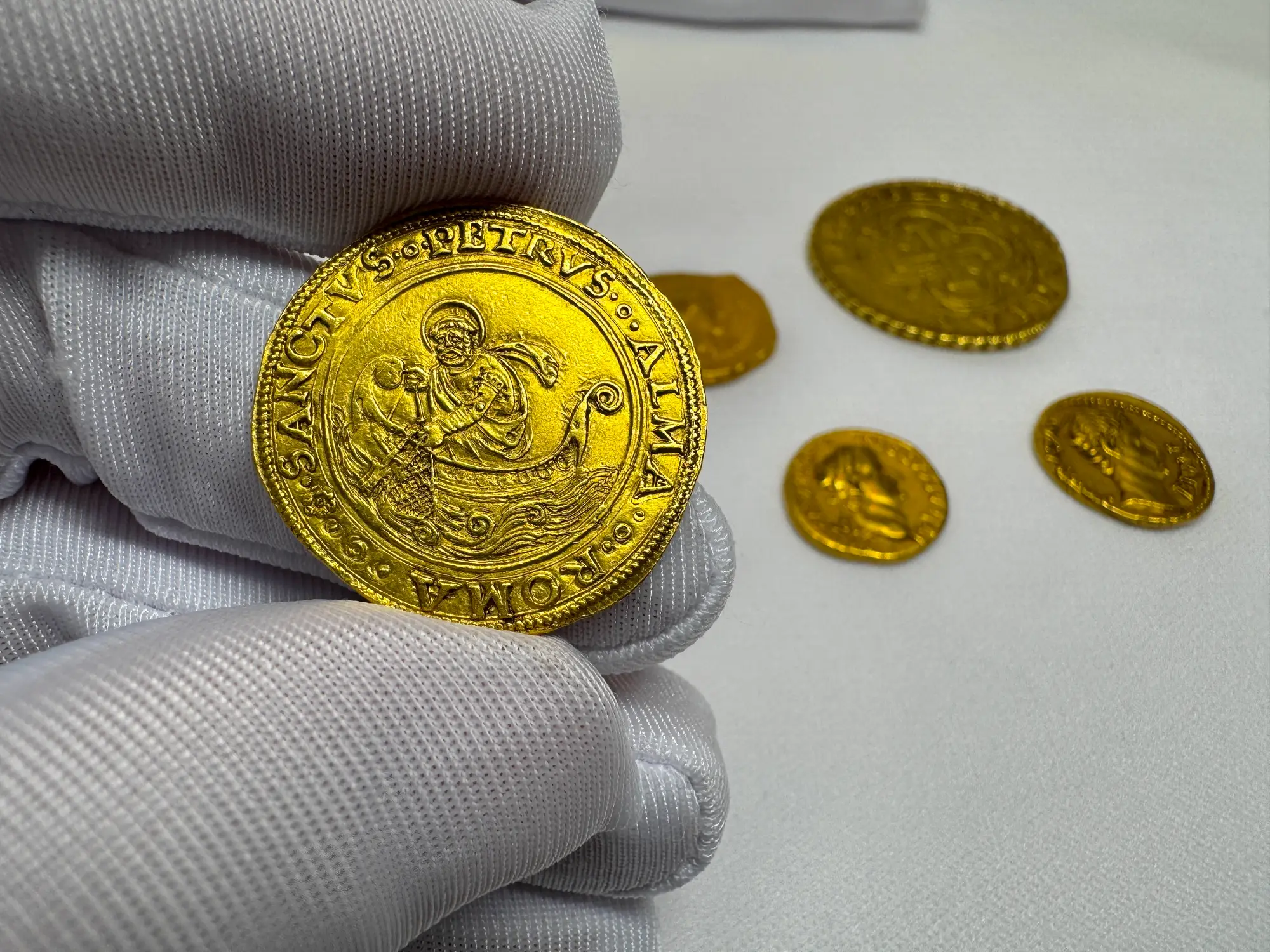 Italy "St Peter Fishing" 2 Fiorini NGC AU  10