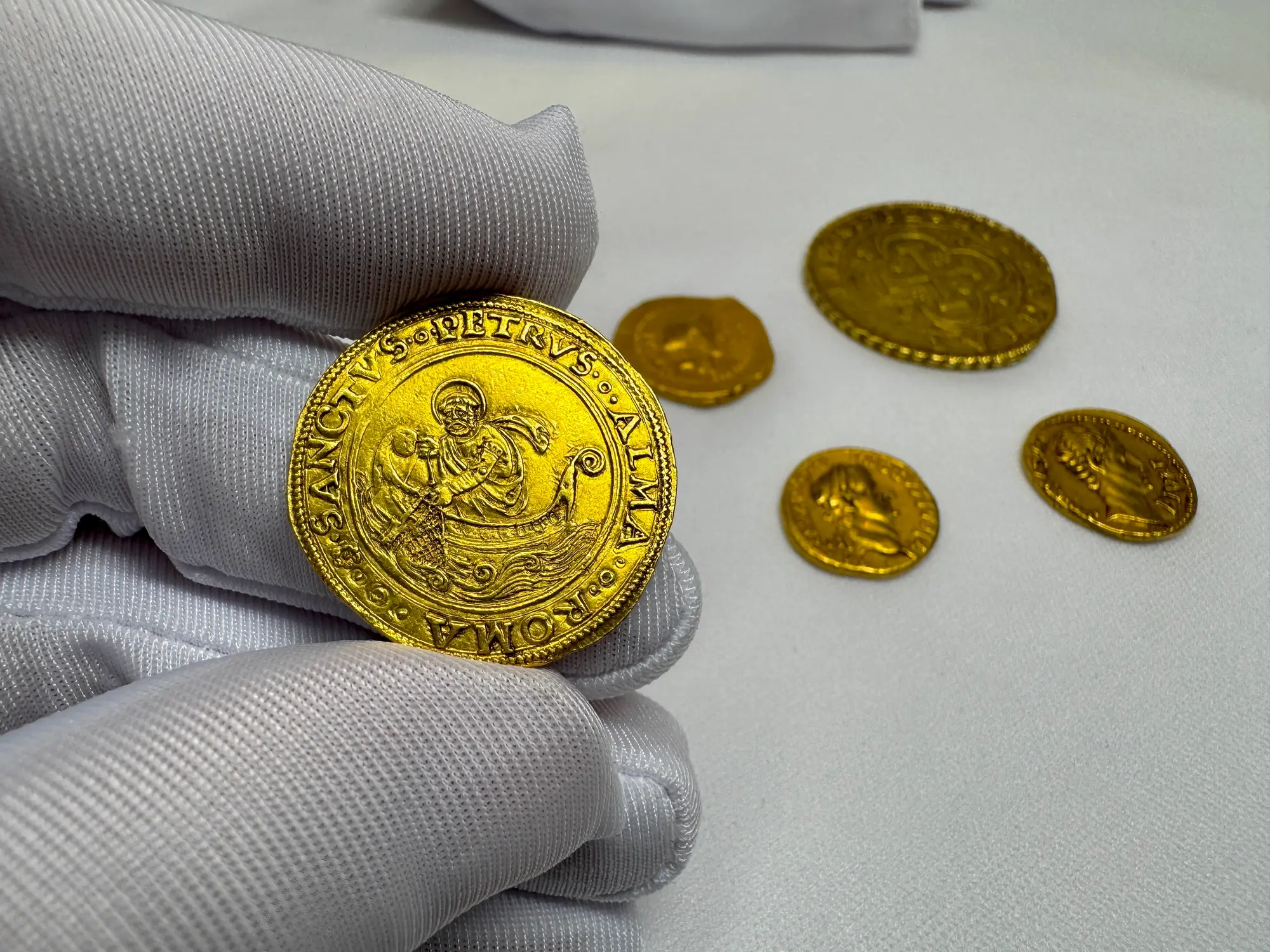 Italy "St Peter Fishing" 2 Fiorini NGC AU  11