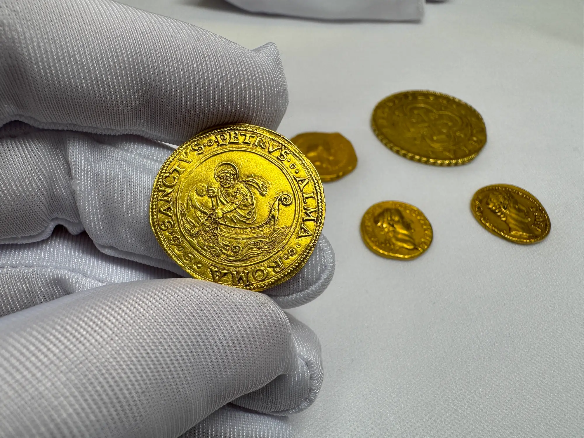 Italy "St Peter Fishing" 2 Fiorini NGC AU  12