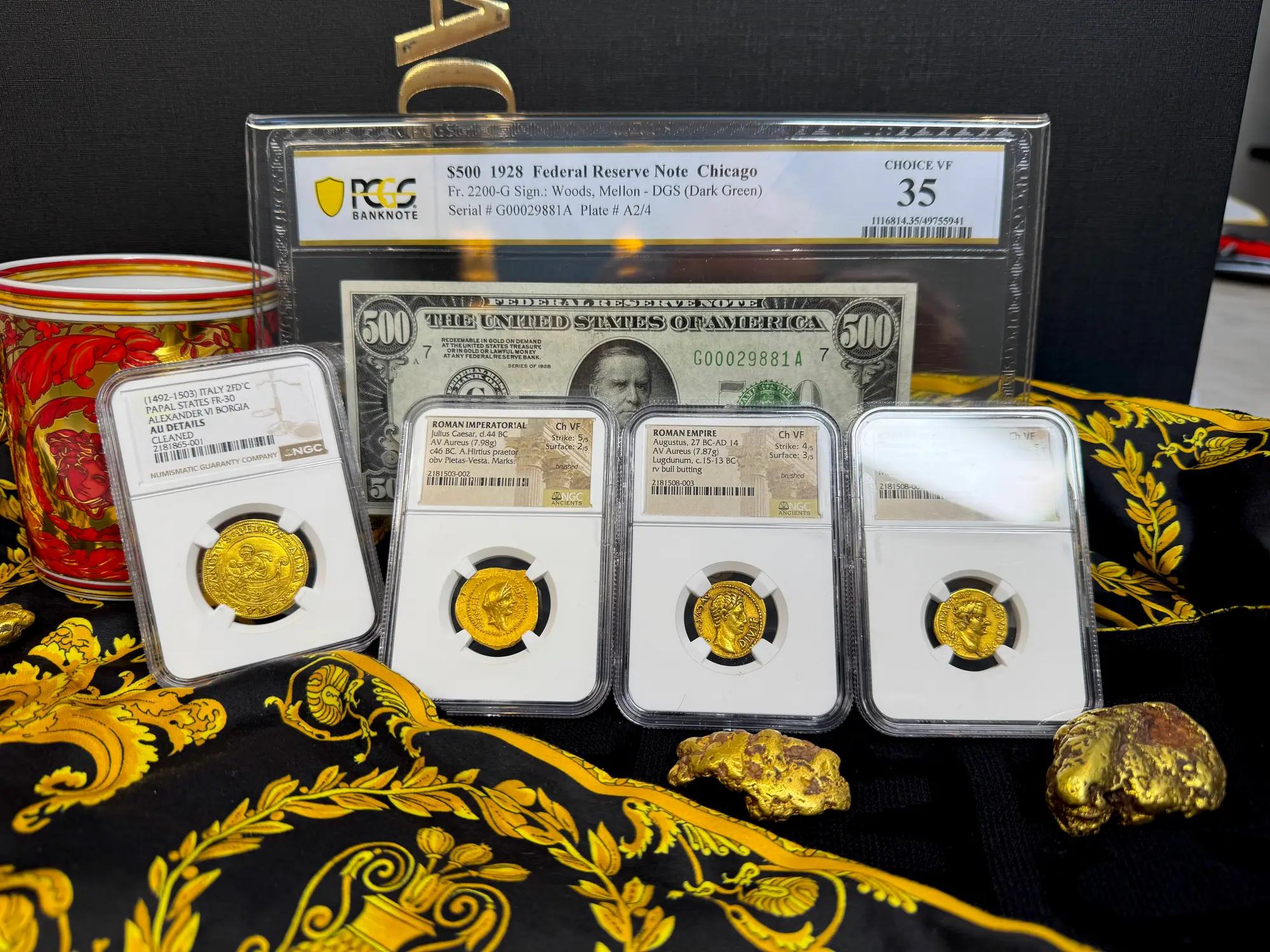 Italy "St Peter Fishing" 2 Fiorini NGC AU  17