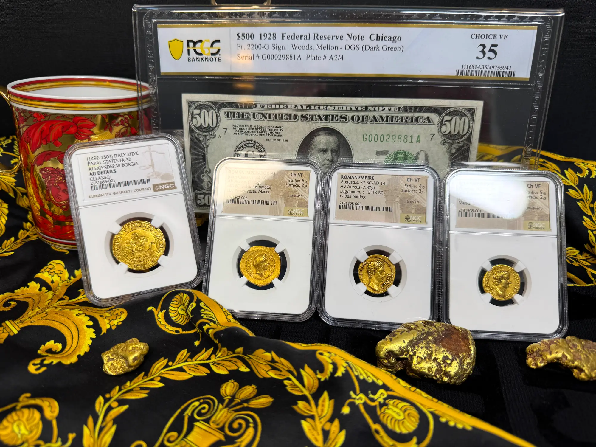 Italy "St Peter Fishing" 2 Fiorini NGC AU  19