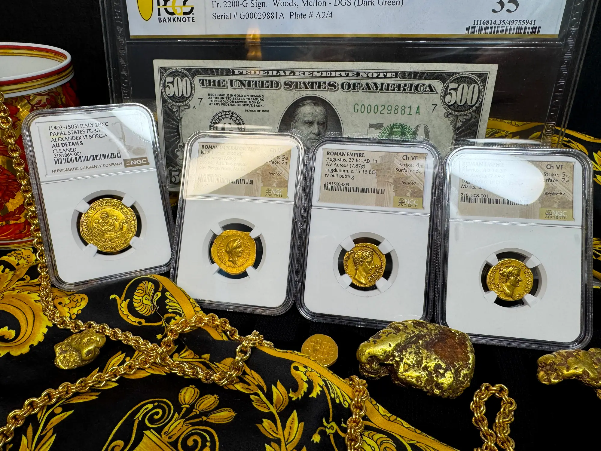 Italy "St Peter Fishing" 2 Fiorini NGC AU  32