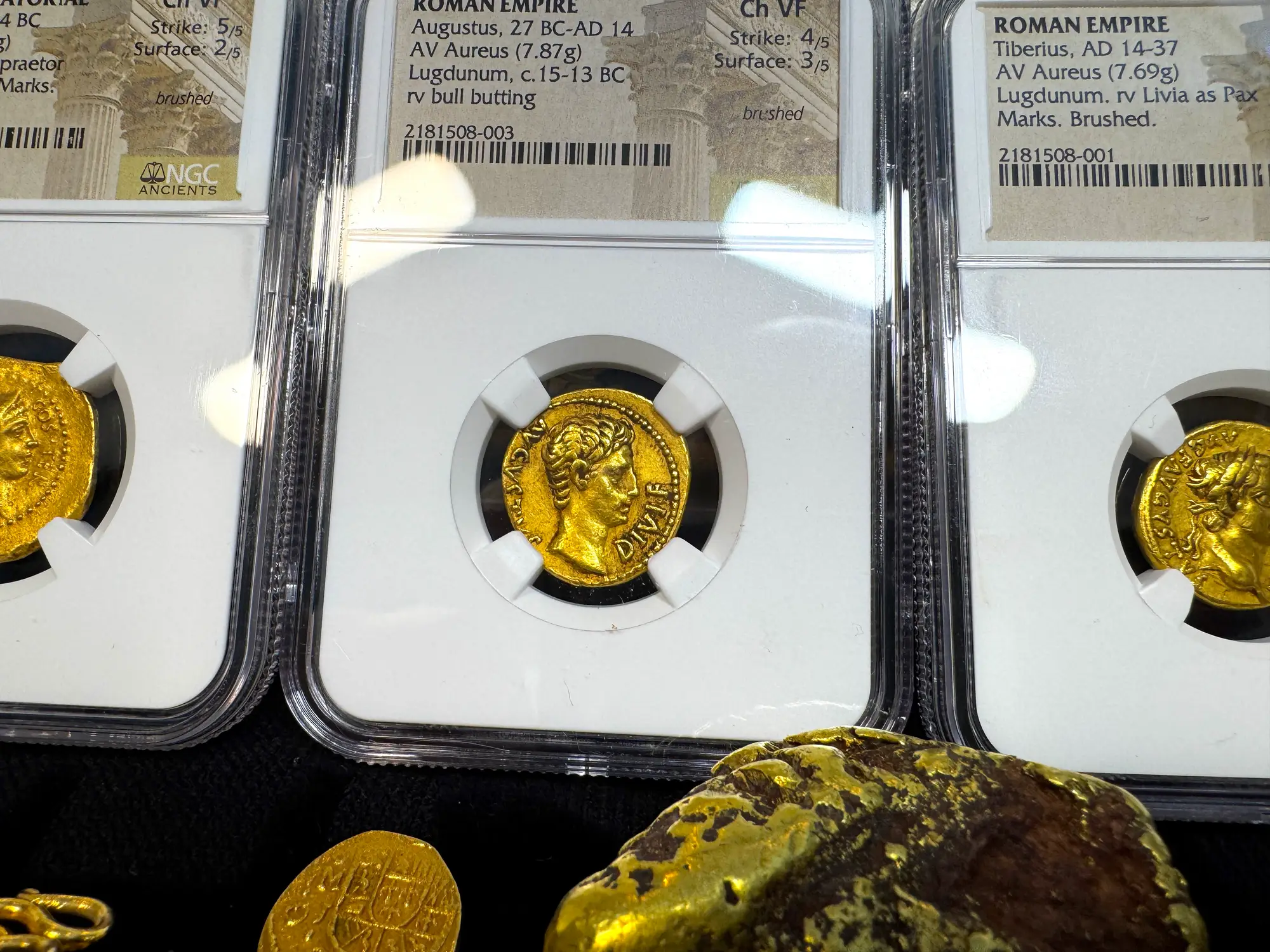 Roman Empire "Augustus | Bull" 27BC Aureus NGC Ch VF 37