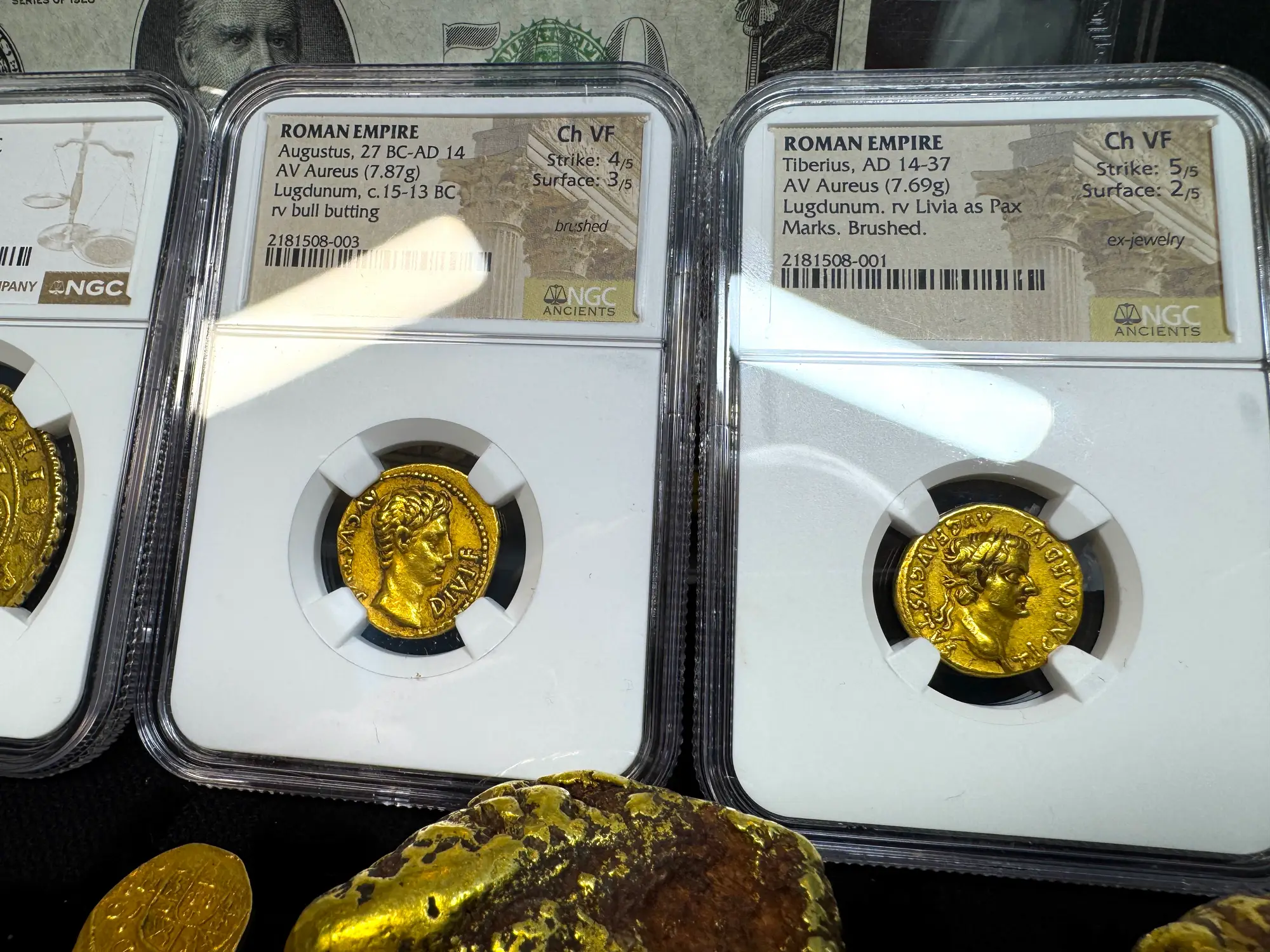 Roman Empire "Augustus | Bull" 27BC Aureus NGC Ch VF 38