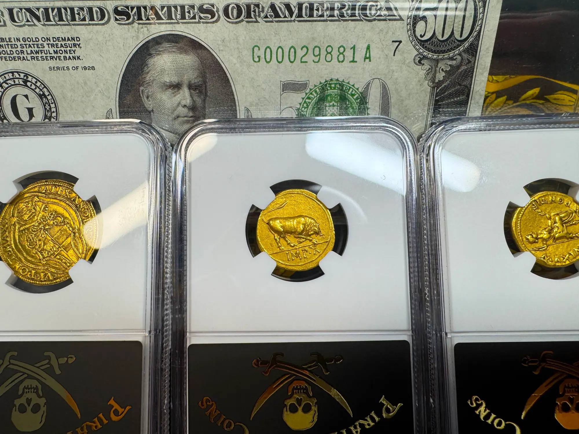 Roman Empire "Augustus | Bull" 27BC Aureus NGC Ch VF 17