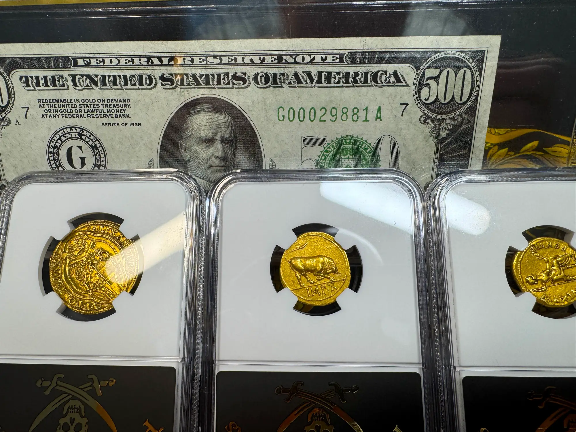 Roman Empire "Augustus | Bull" 27BC Aureus NGC Ch VF 19