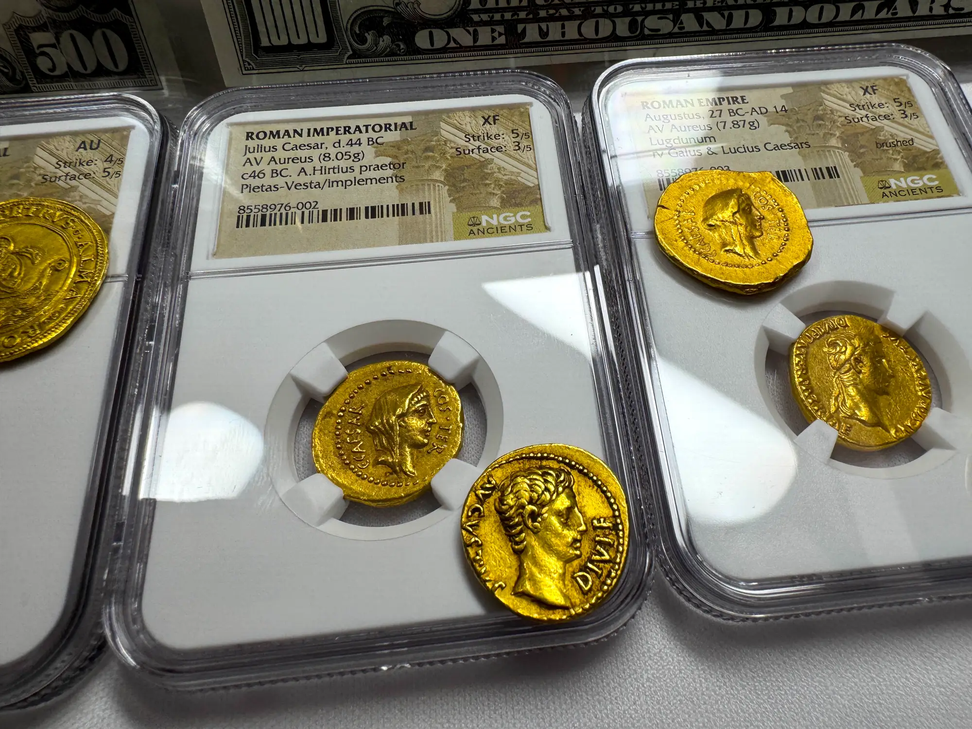 Roman Empire "Augustus | Bull" 27BC Aureus NGC Ch VF 39