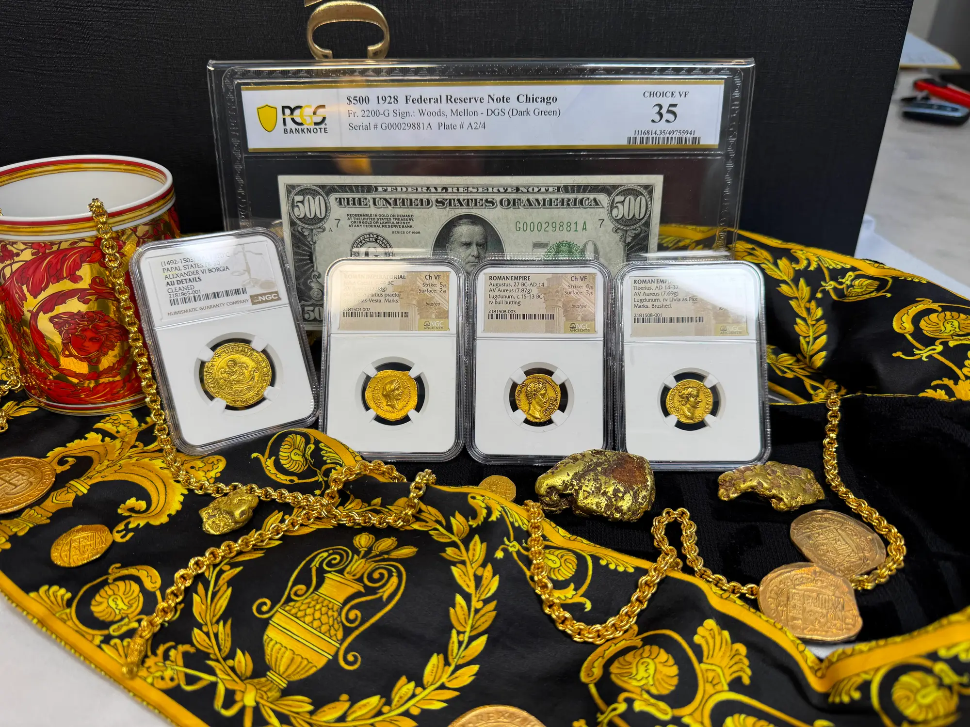 Roman Empire "Augustus | Bull" 27BC Aureus NGC Ch VF 21