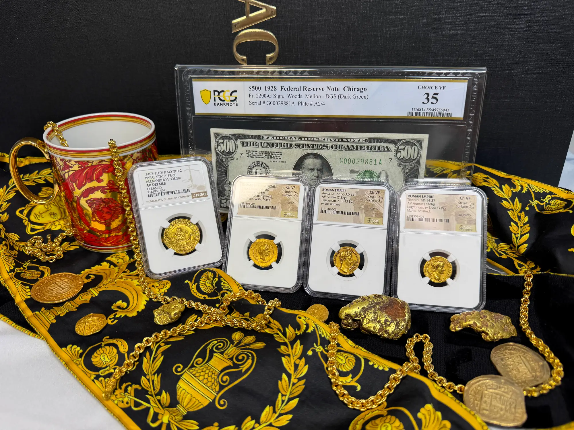 Roman Empire "Augustus | Bull" 27BC Aureus NGC Ch VF 23