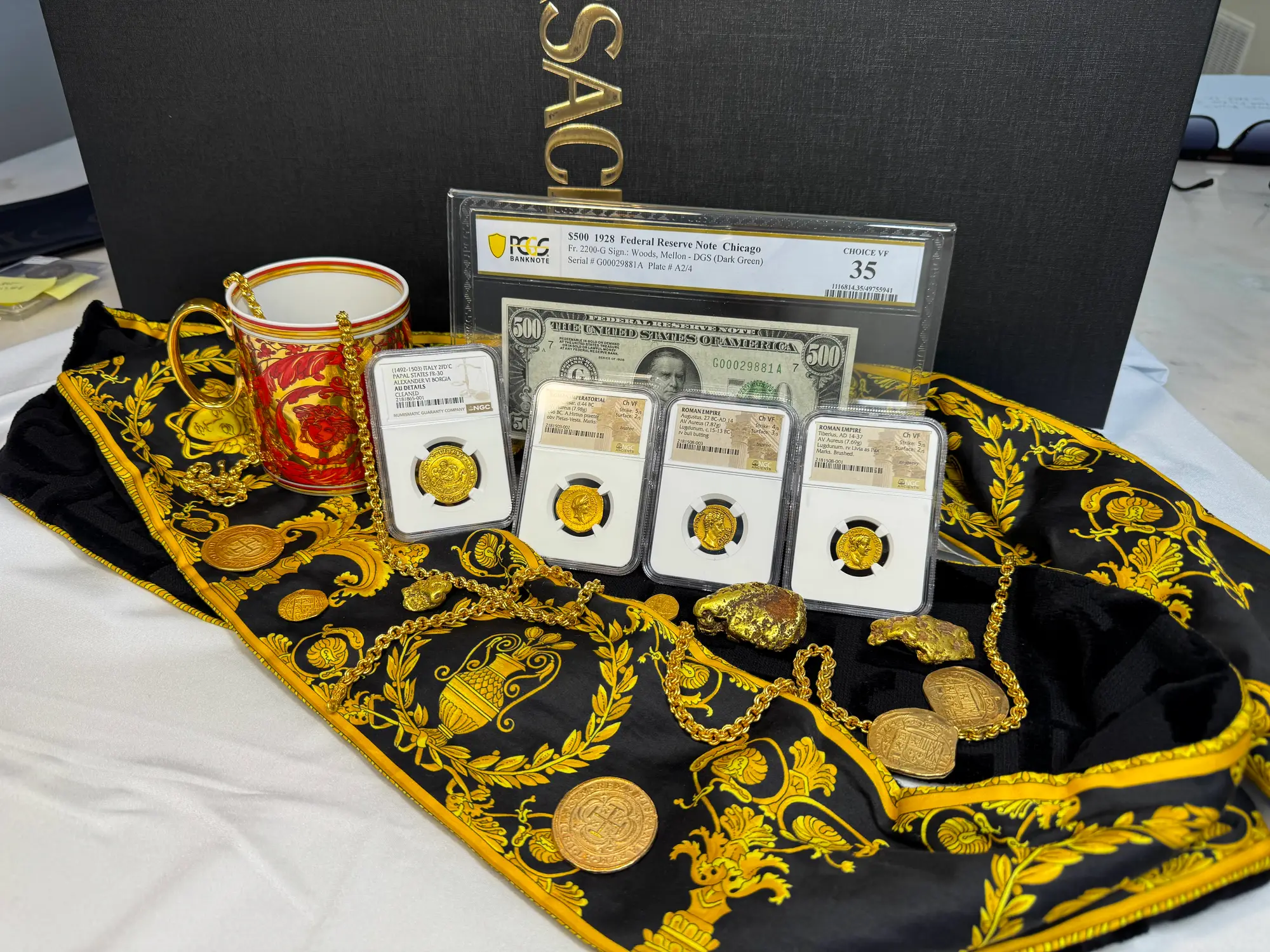 Roman Empire "Augustus | Bull" 27BC Aureus NGC Ch VF 24