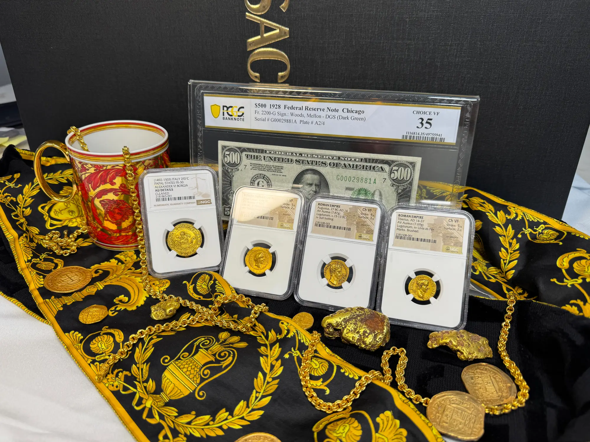 Roman Empire "Augustus | Bull" 27BC Aureus NGC Ch VF 41