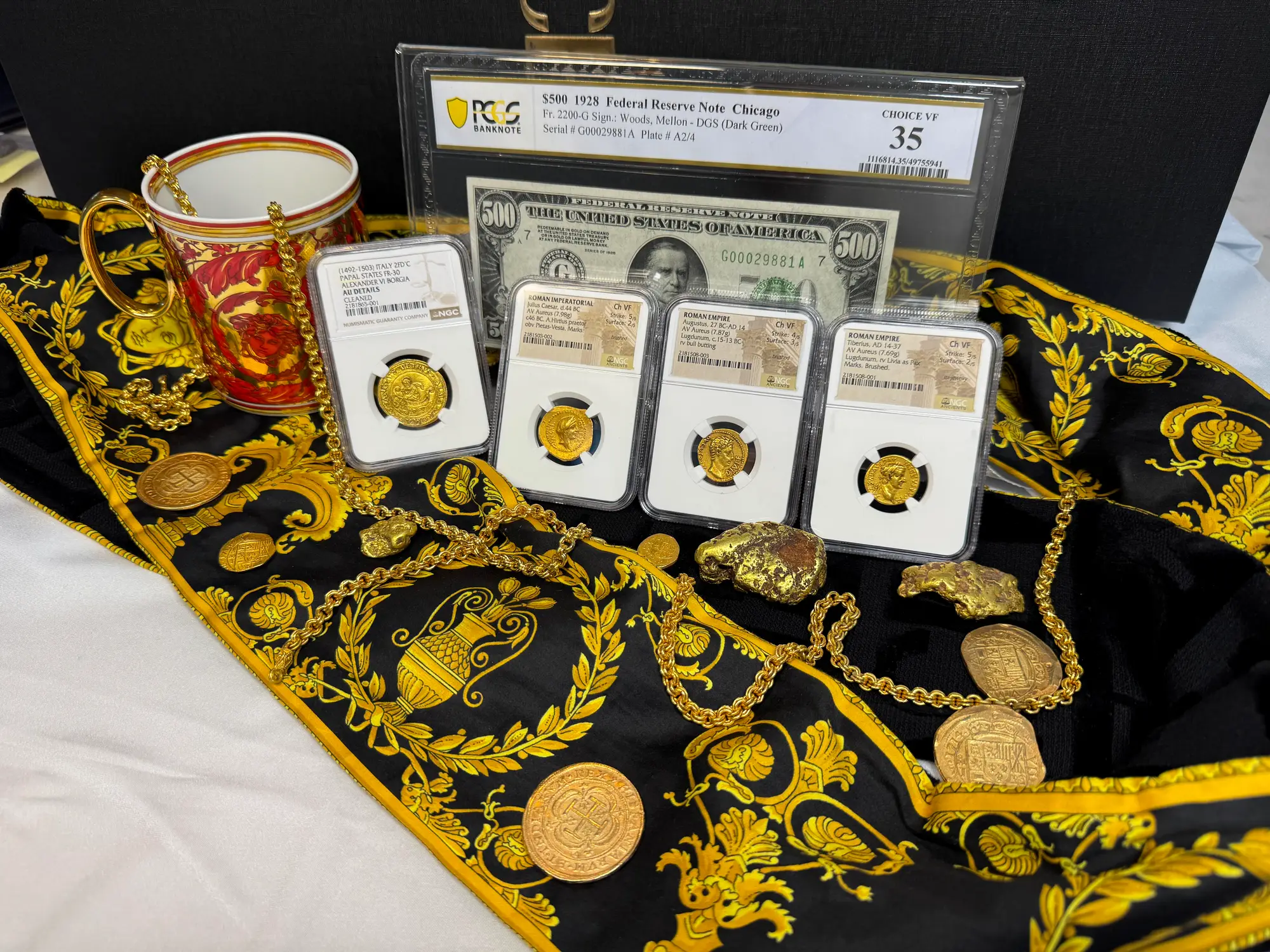 Roman Empire "Augustus | Bull" 27BC Aureus NGC Ch VF 42