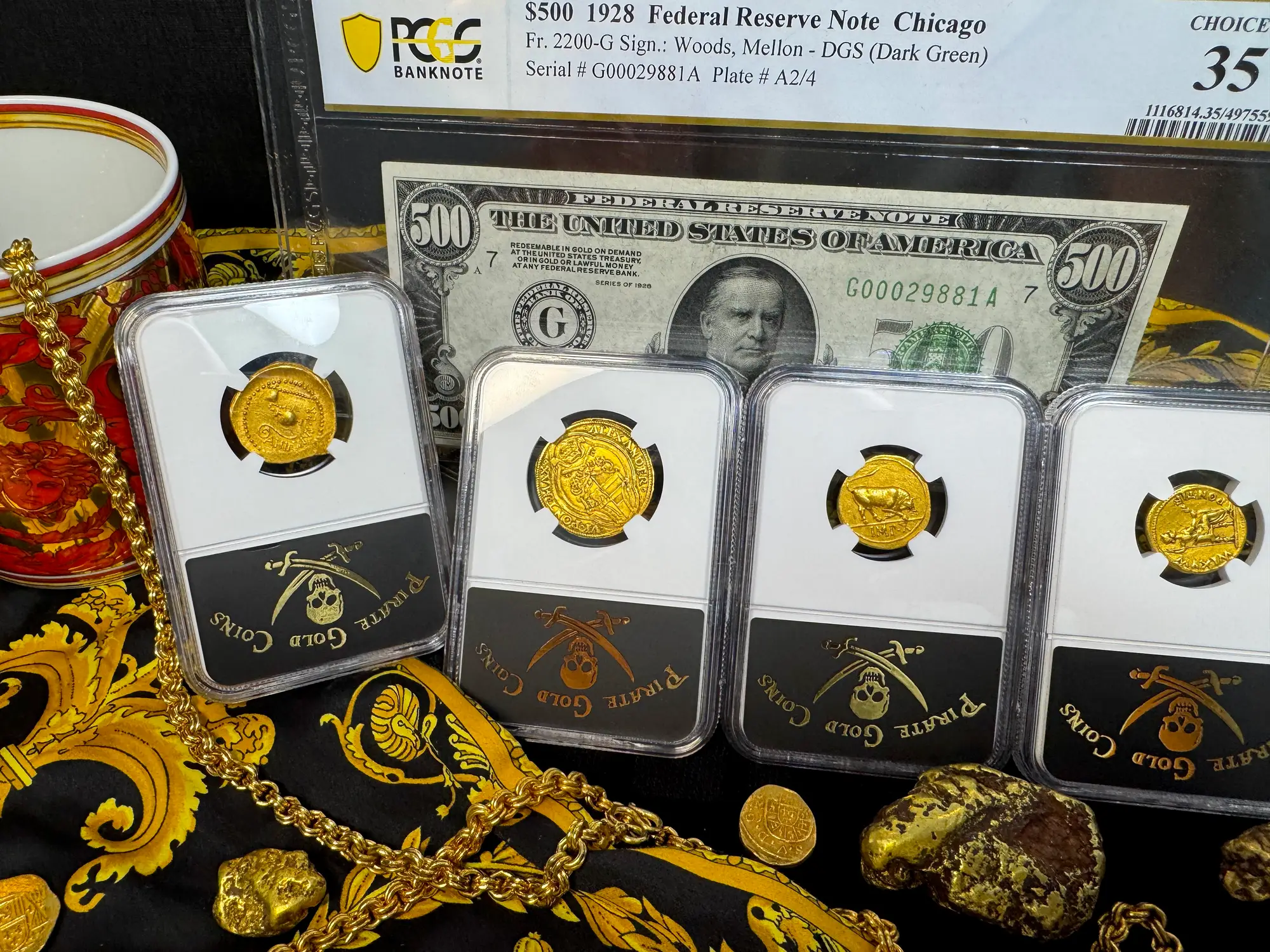 Roman Empire "Augustus | Bull" 27BC Aureus NGC Ch VF 29