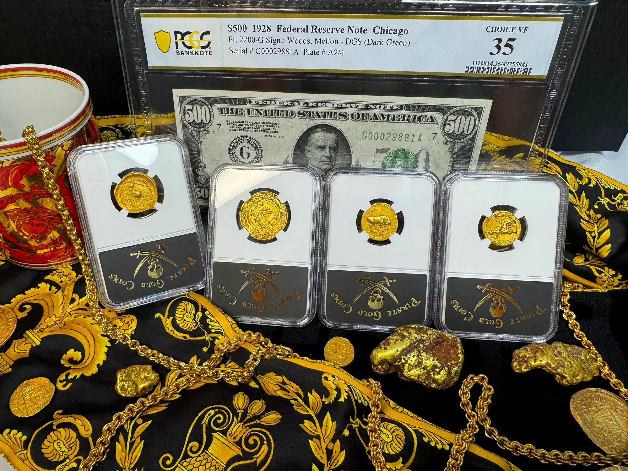 Roman Empire "Augustus | Bull" 27BC Aureus NGC Ch VF 31