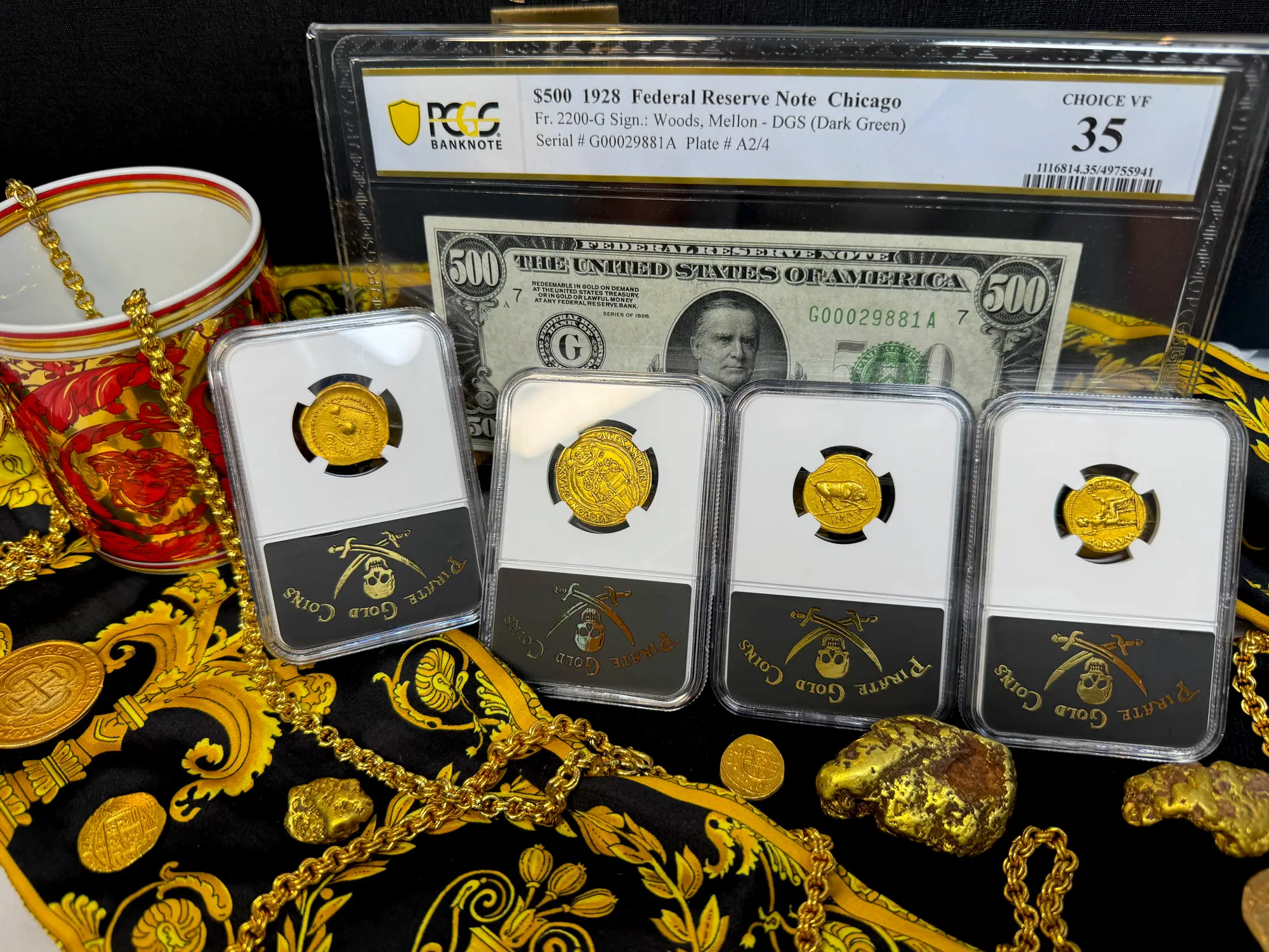 Roman Empire "Augustus | Bull" 27BC Aureus NGC Ch VF 32