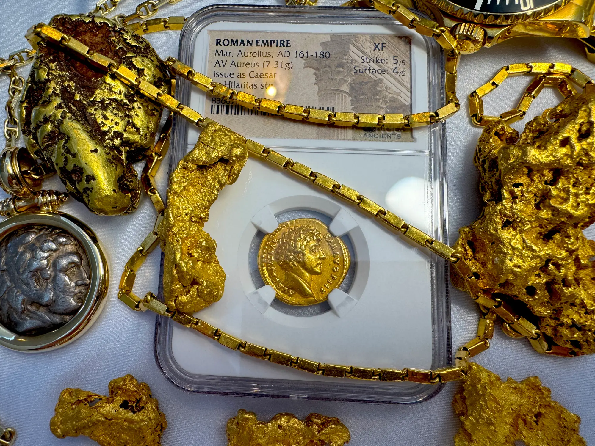 Roman Empire "Marcus Aurelius" 161AD Aureus NGC XF 19