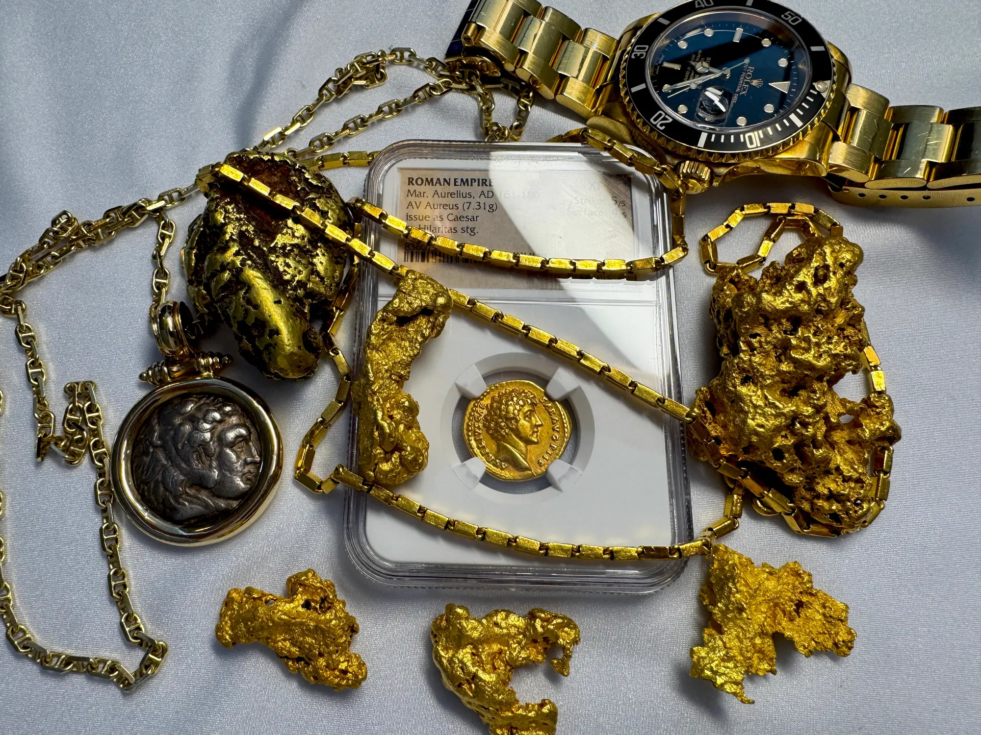 Roman Empire "Marcus Aurelius" 161AD Aureus NGC XF 11