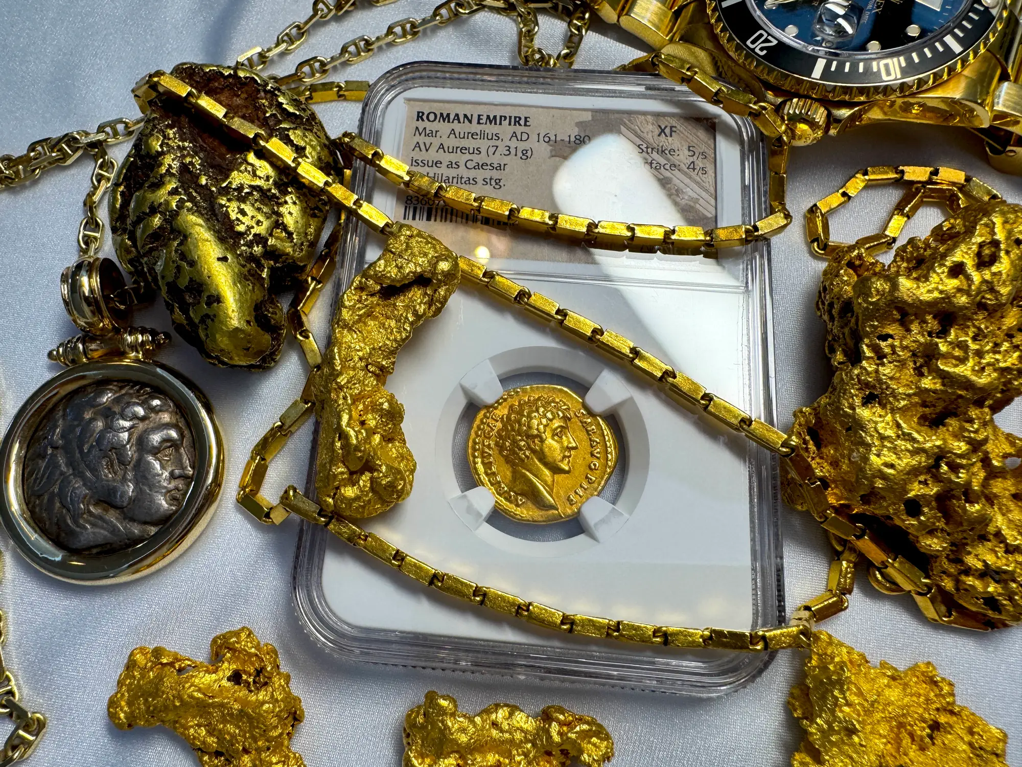 Roman Empire "Marcus Aurelius" 161AD Aureus NGC XF 9