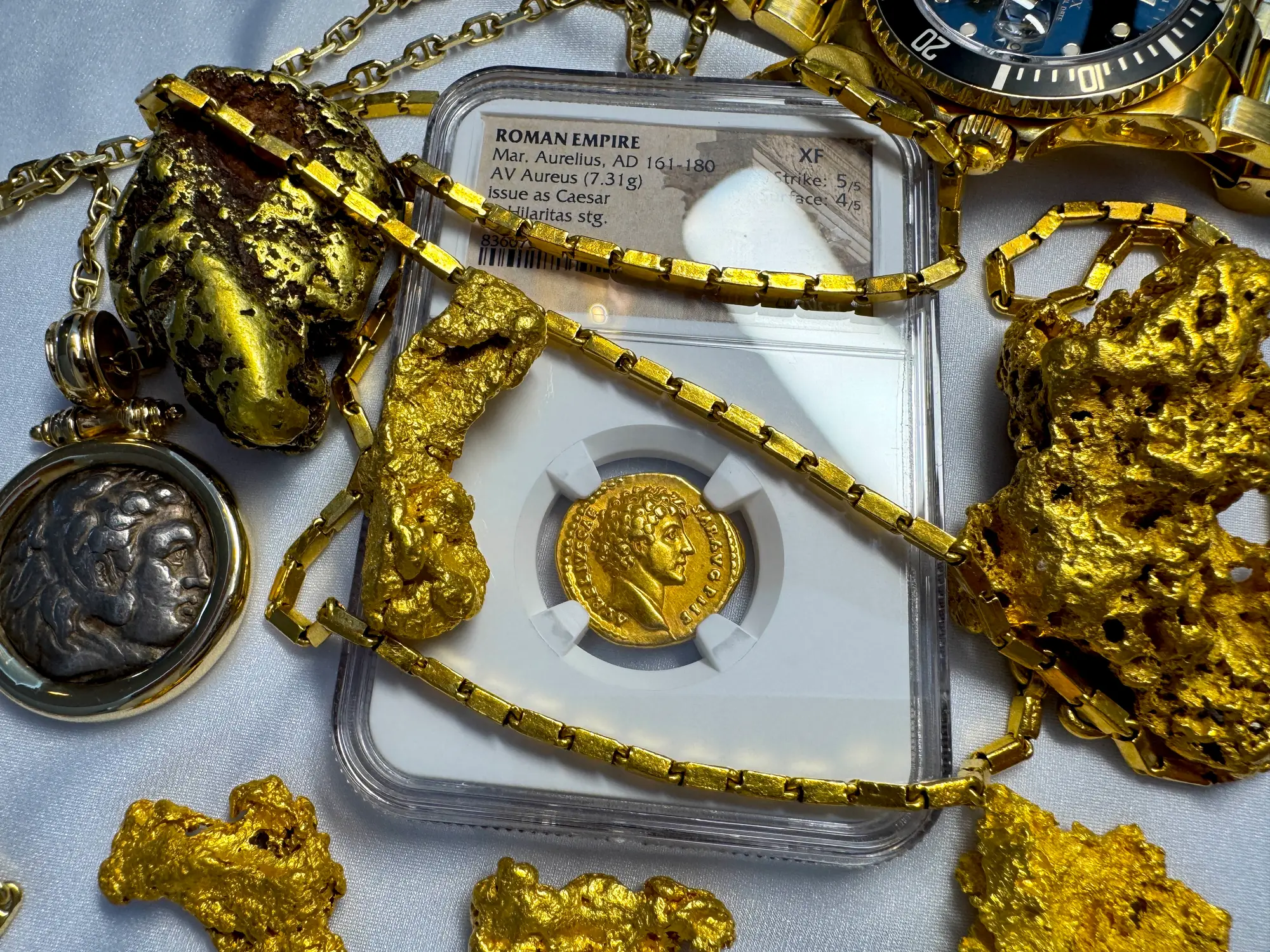 Roman Empire "Marcus Aurelius" 161AD Aureus NGC XF 10