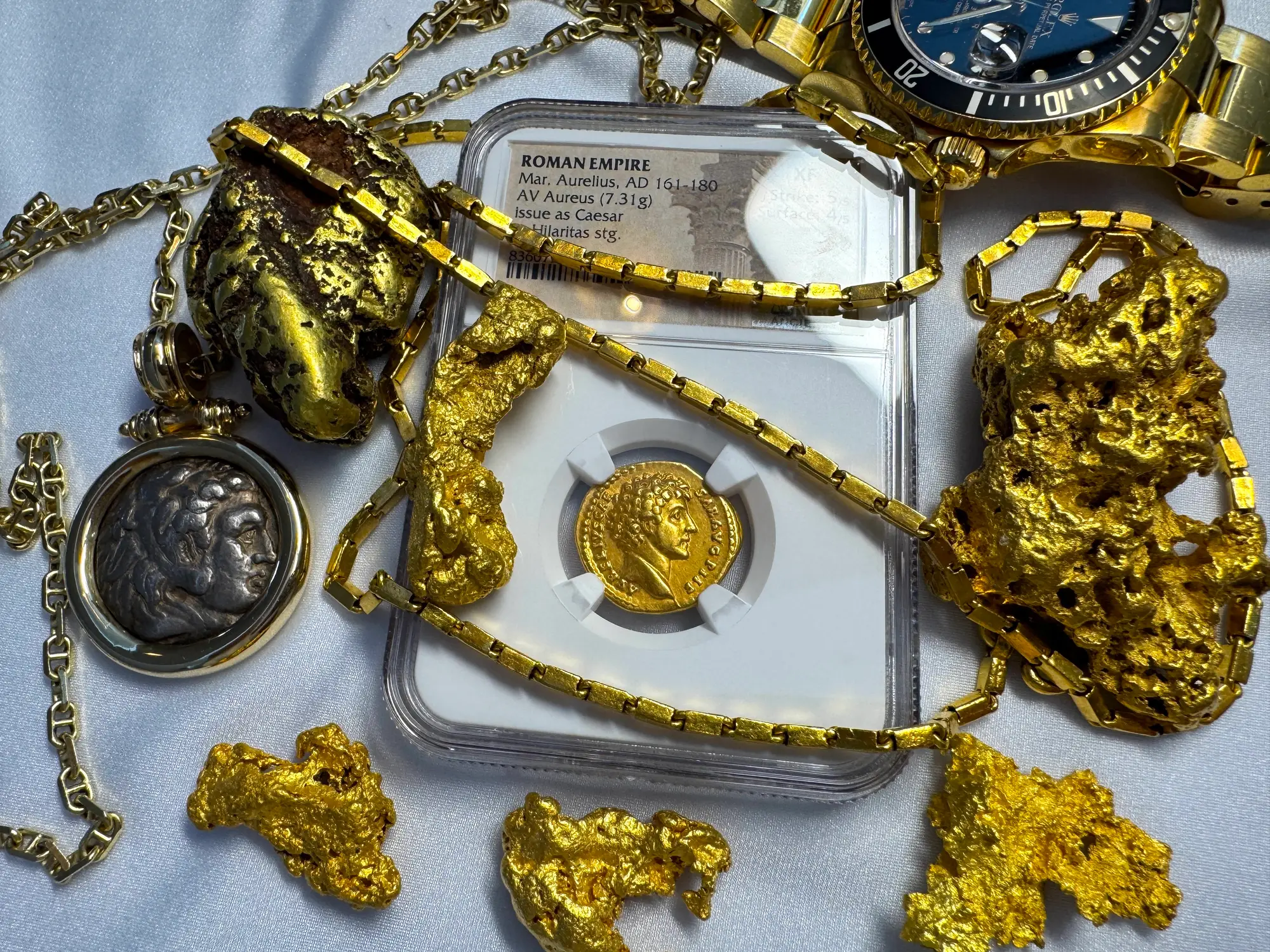 Roman Empire "Marcus Aurelius" 161AD Aureus NGC XF 12