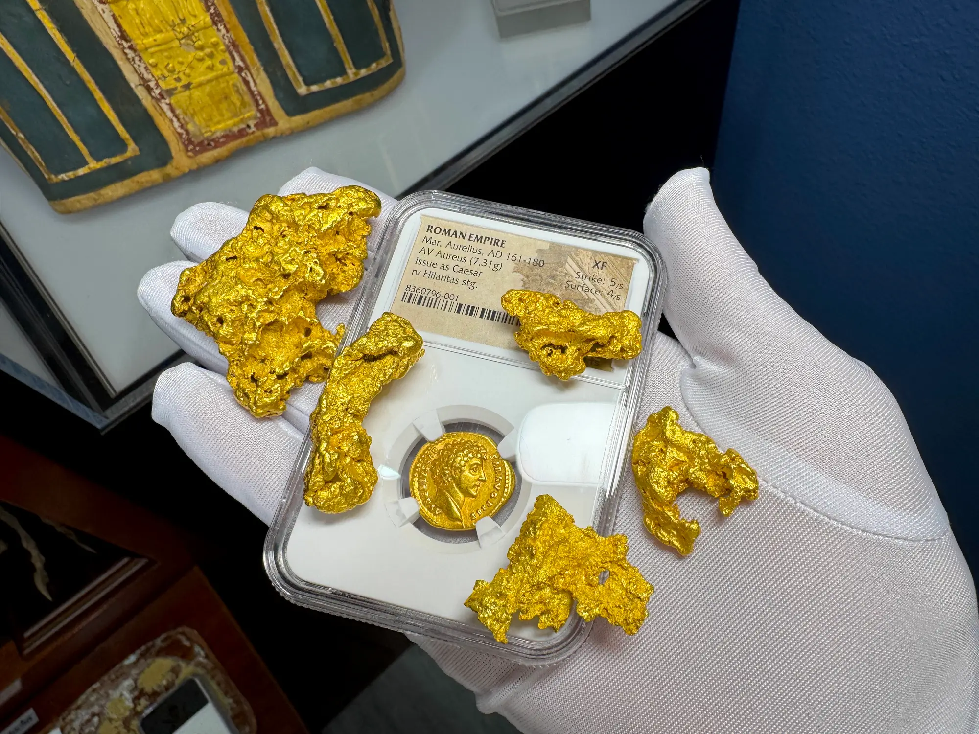 Roman Empire "Marcus Aurelius" 161AD Aureus NGC XF 21