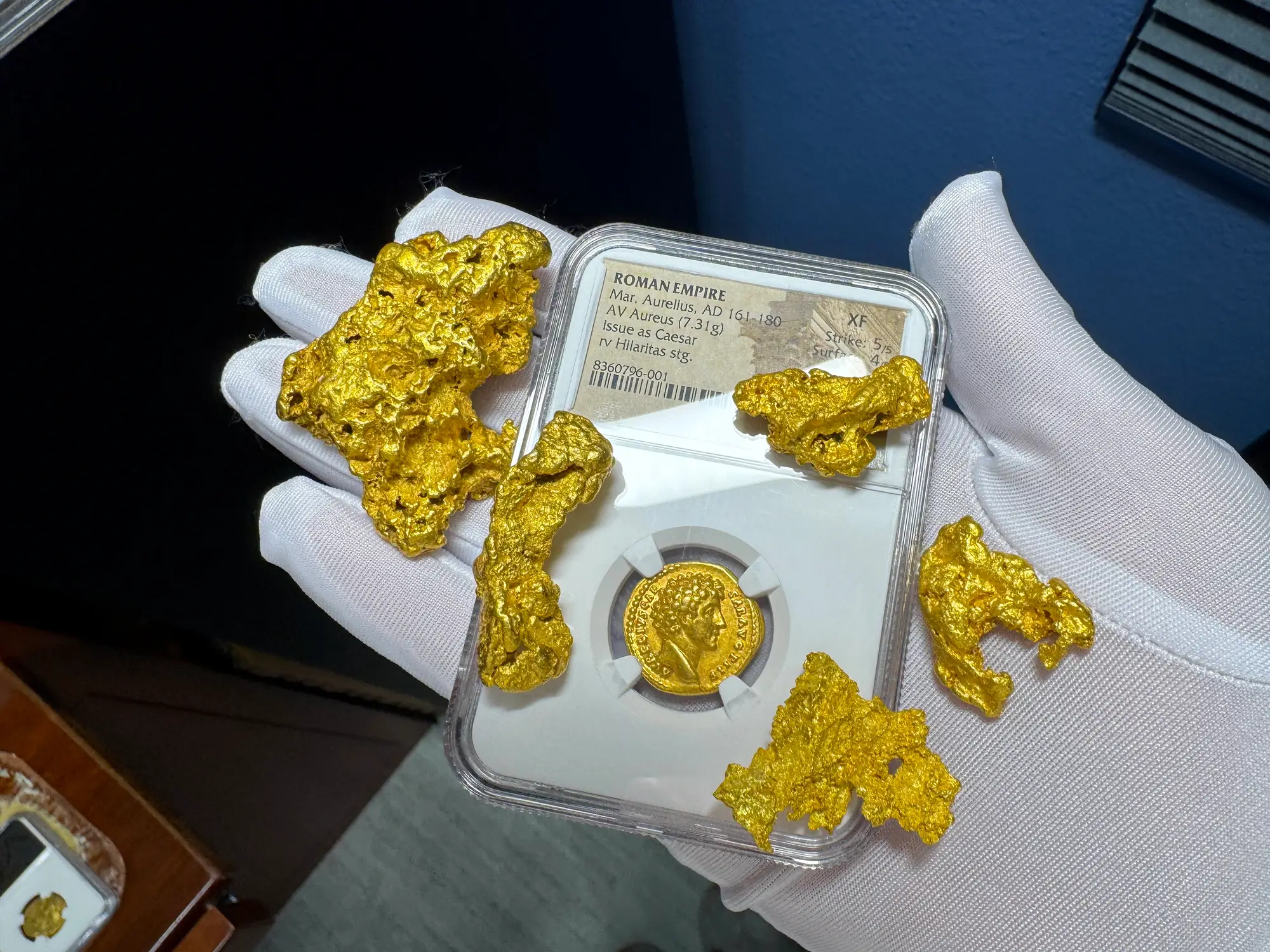 Roman Empire "Marcus Aurelius" 161AD Aureus NGC XF 22