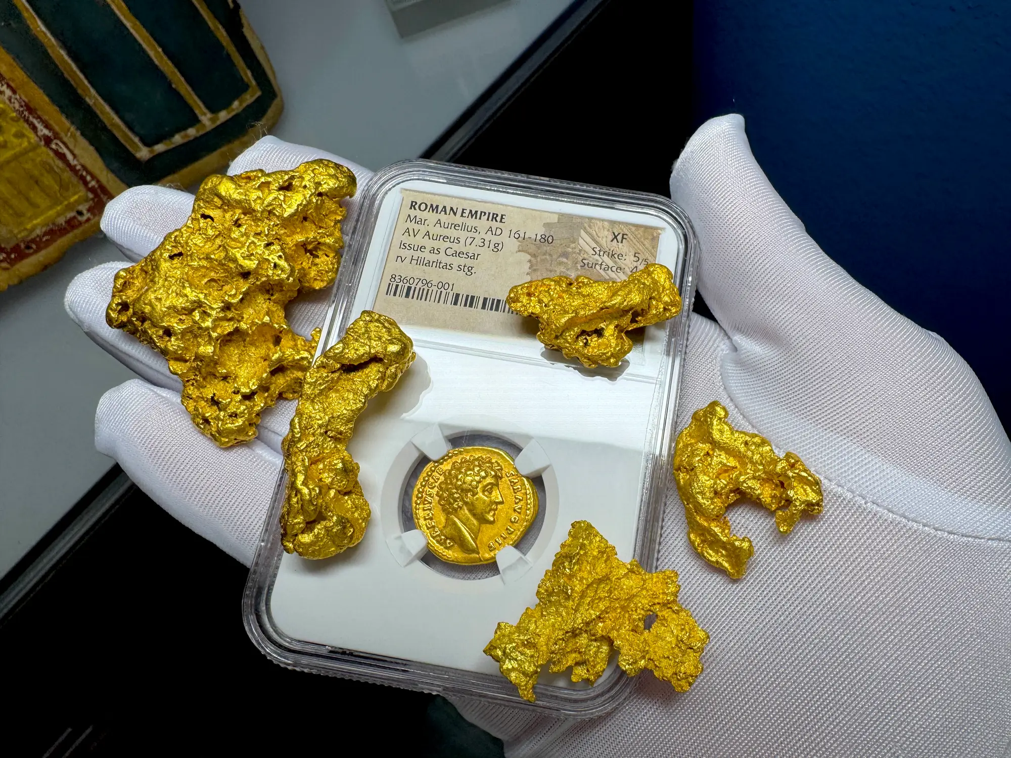 Roman Empire "Marcus Aurelius" 161AD Aureus NGC XF 24