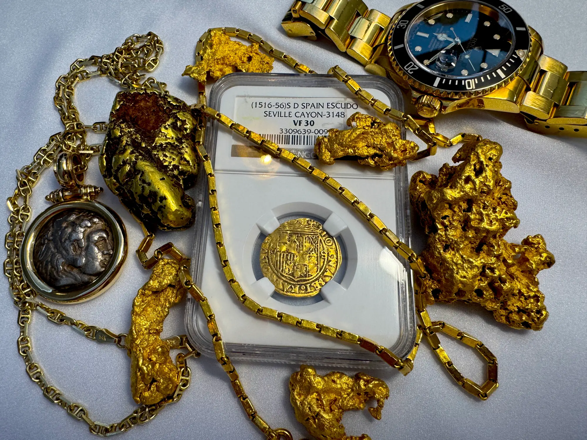 Spain 1 Escudo 1516-56 "Charles & Joanna" NGC 30 18