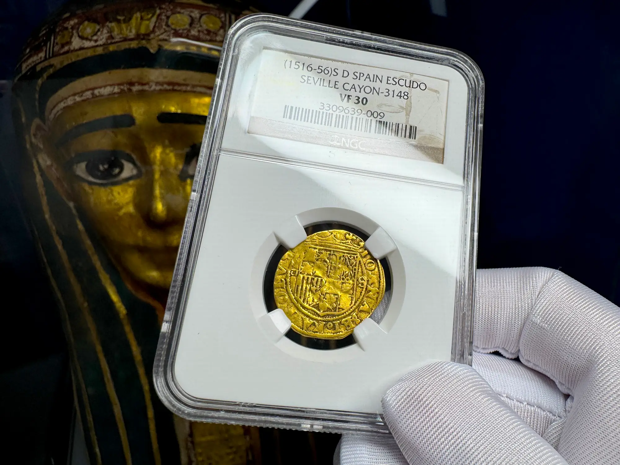 Spain 1 Escudo 1516-56 "Charles & Joanna" NGC 30 9