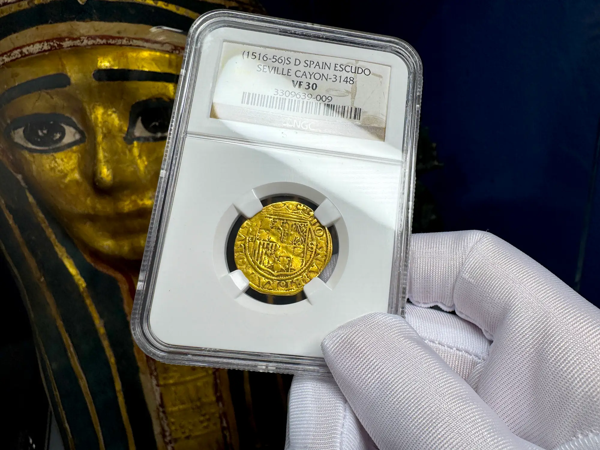Spain 1 Escudo 1516-56 "Charles & Joanna" NGC 30 12