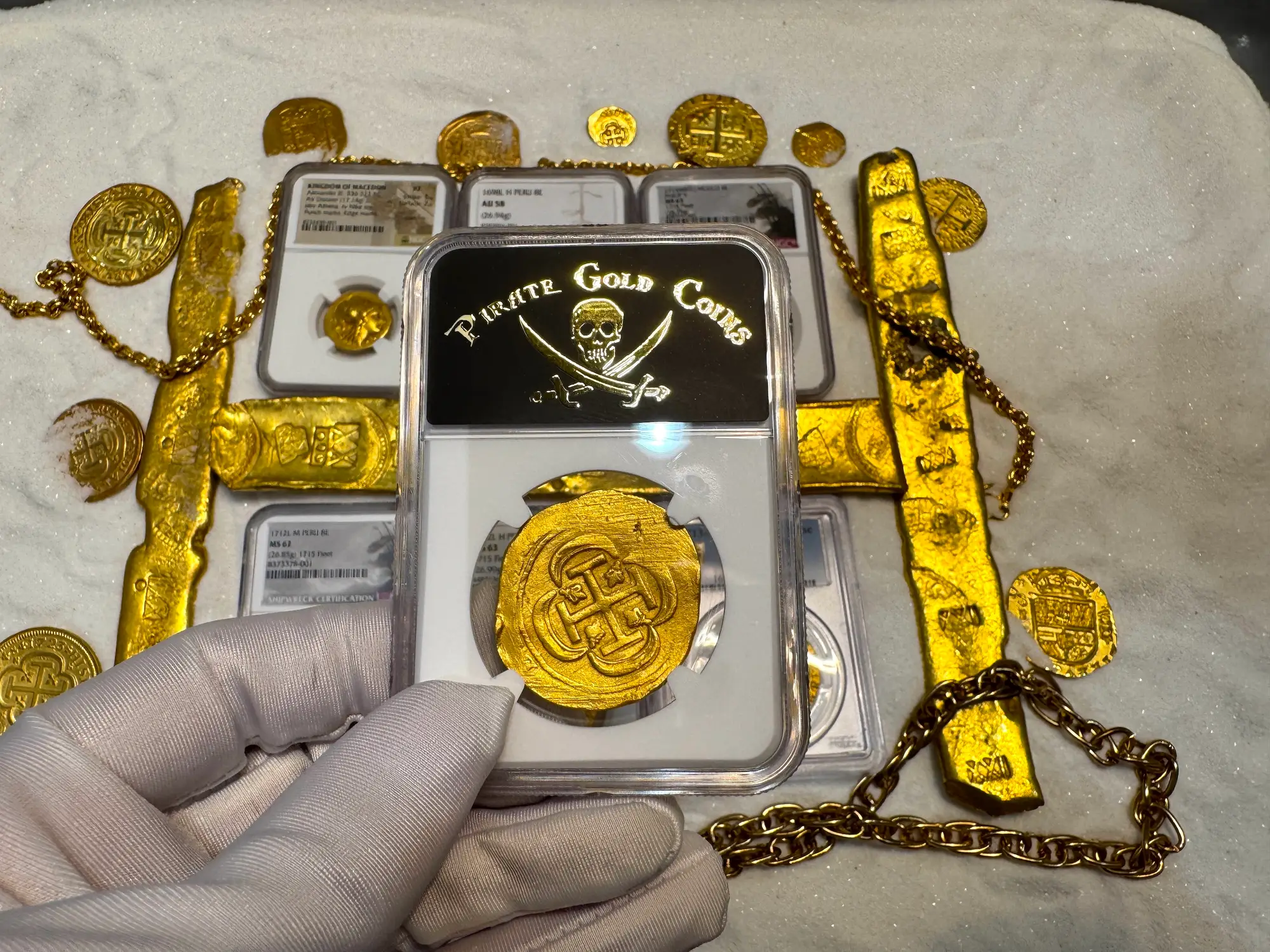 Mexico 8 Escudos 1715 "1715 Fleet Shipwreck" NGC 55 12