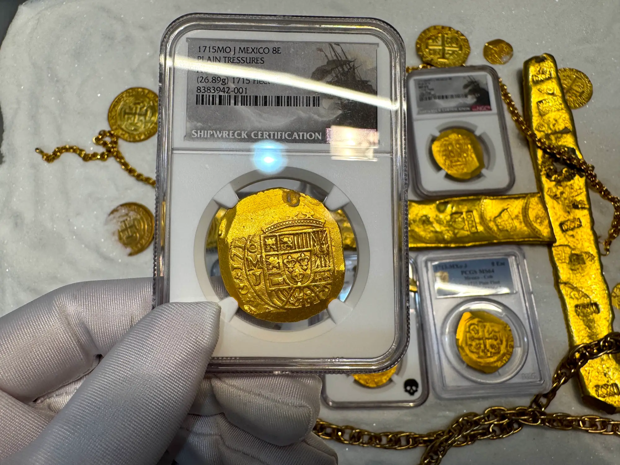 Mexico 8 Escudos 1715 "1715 Fleet Shipwreck" NGC 55 4