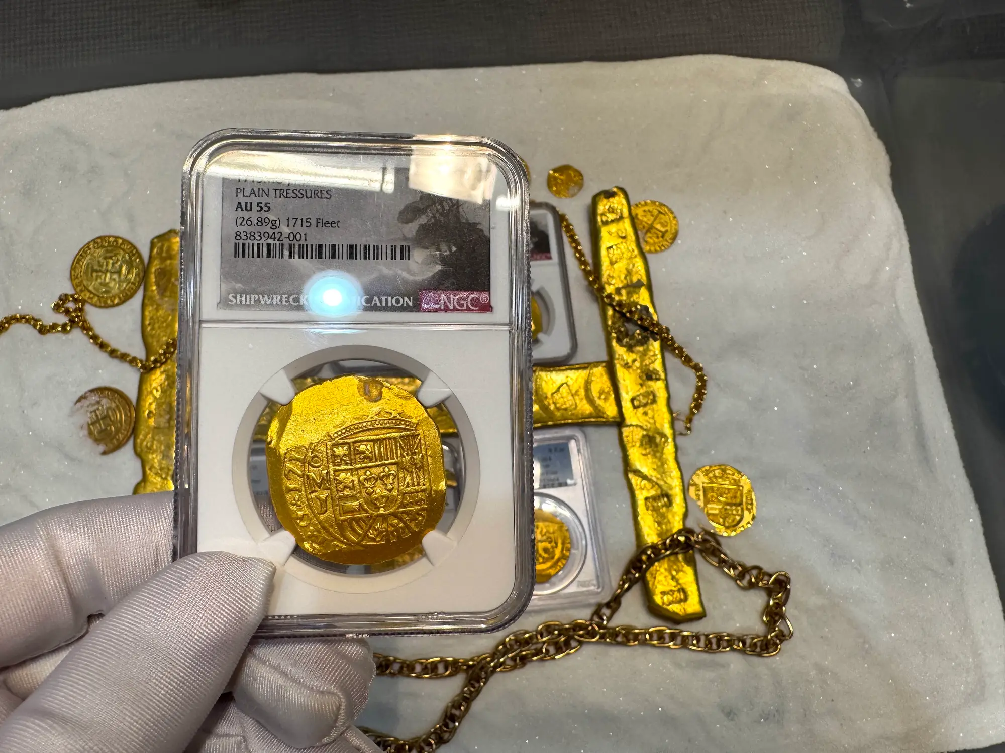 Mexico 8 Escudos 1715 "1715 Fleet Shipwreck" NGC 55 14