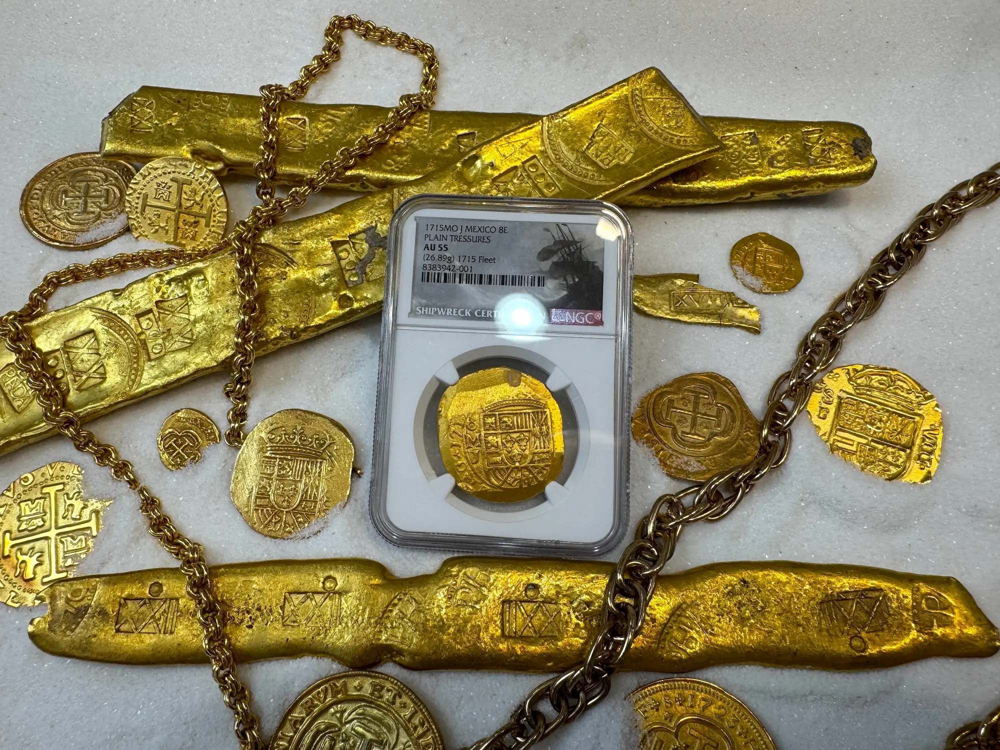 Mexico 8 Escudos 1715 "1715 Fleet Shipwreck" NGC 55 32