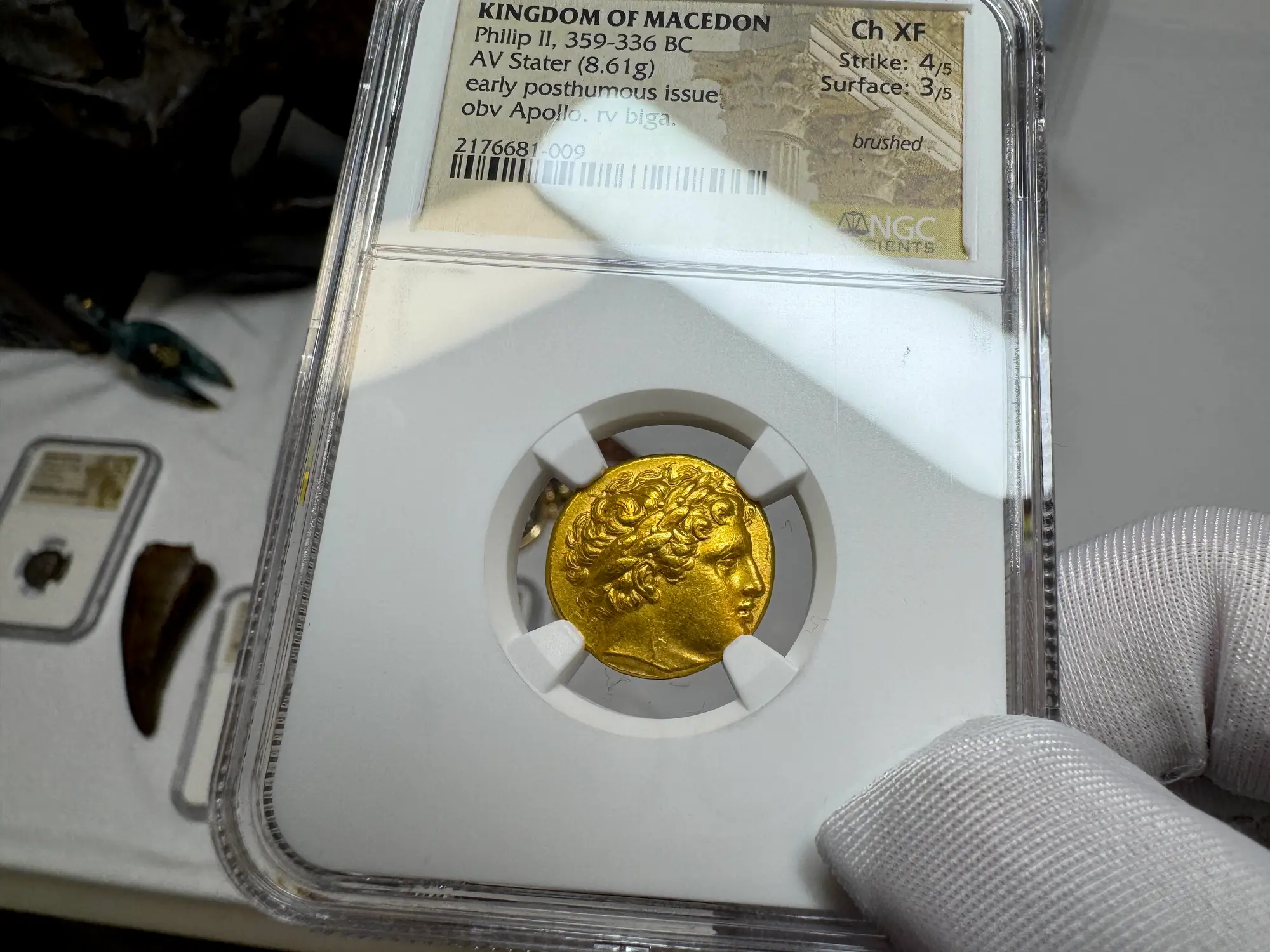 Kingdom of Macedon "Philip II" 359BC Stater NGC Ch XF 3